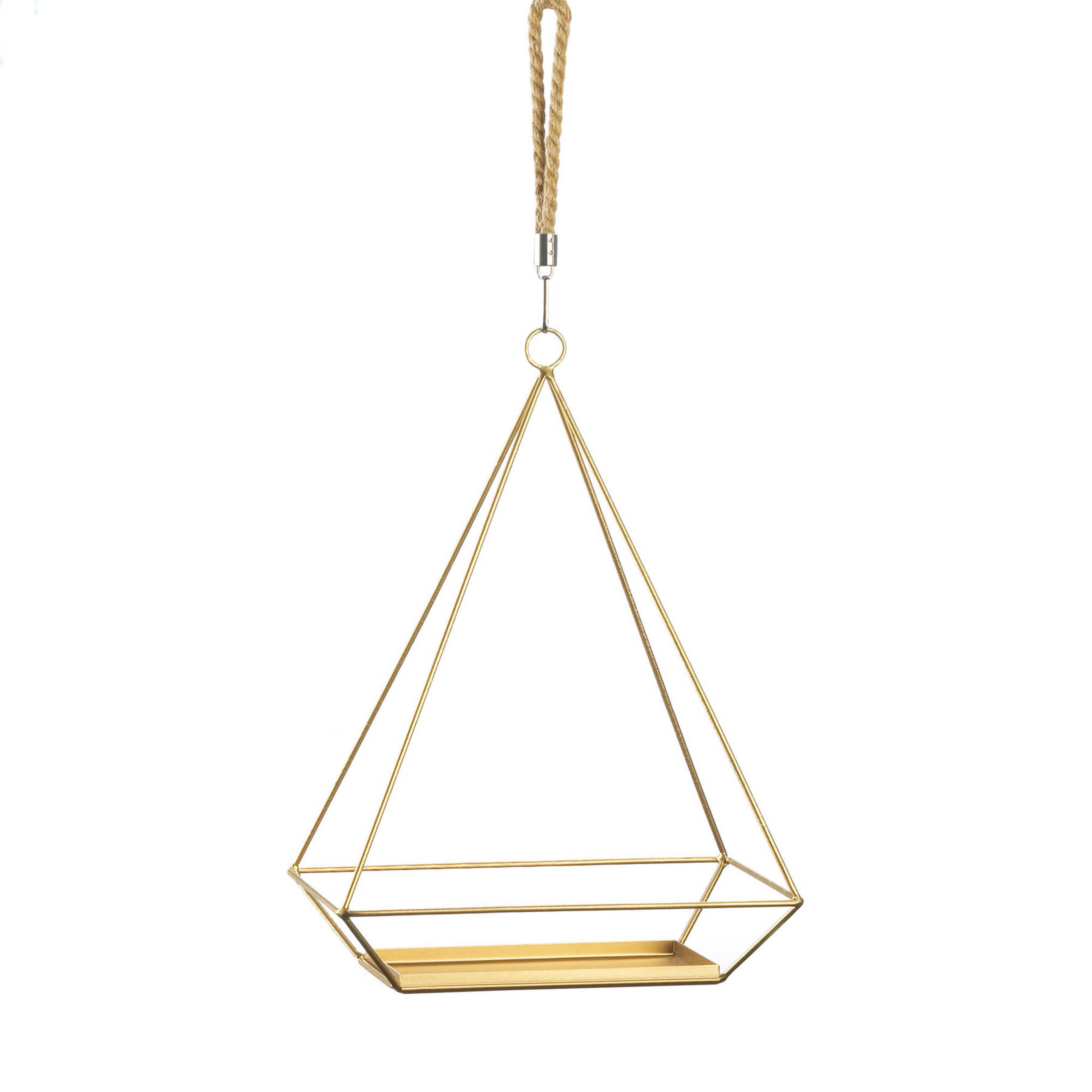 15" Hanging Plant Holder with Rectangle Base