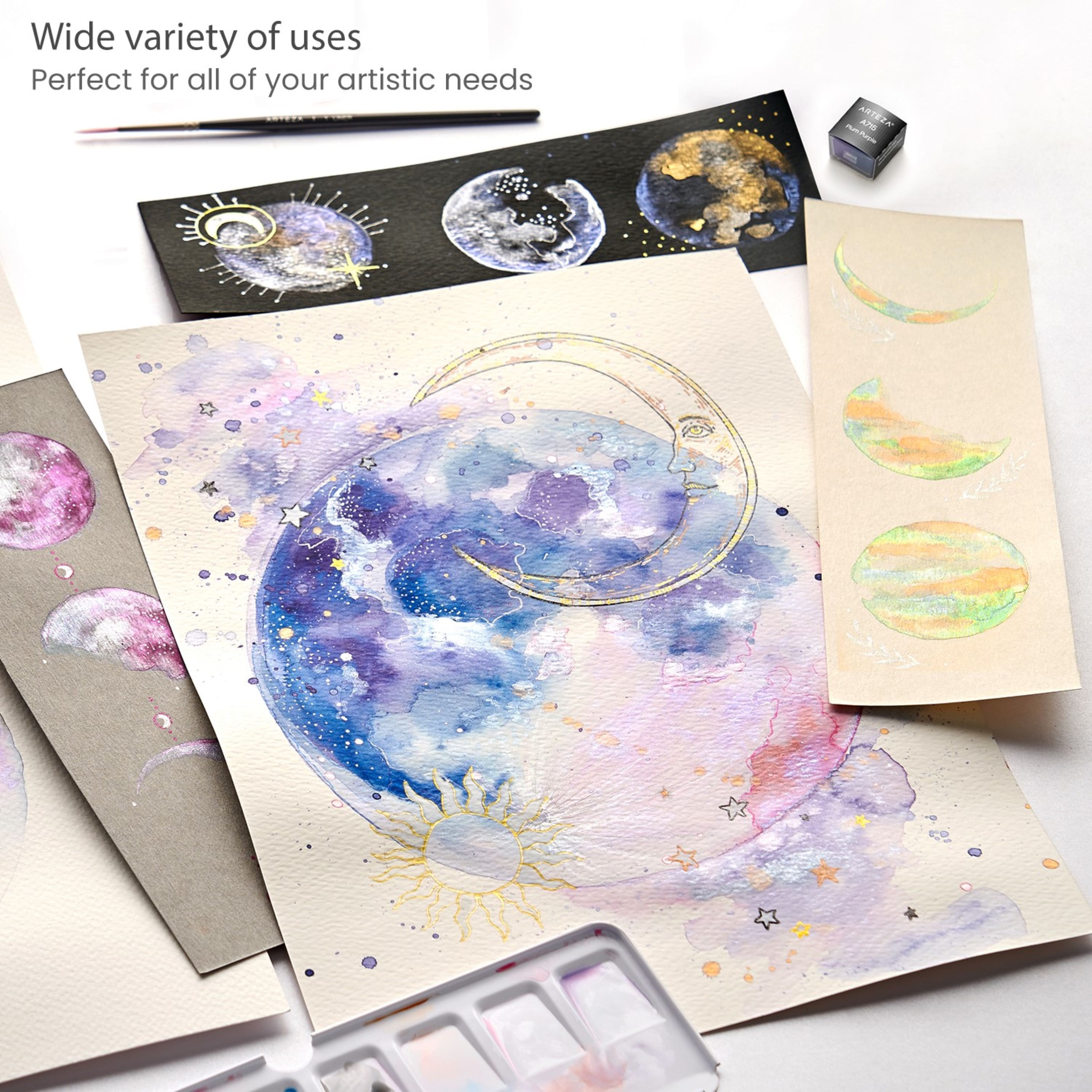 Arteza® Enchanted Forest Colors Watercolor Half Pan Set