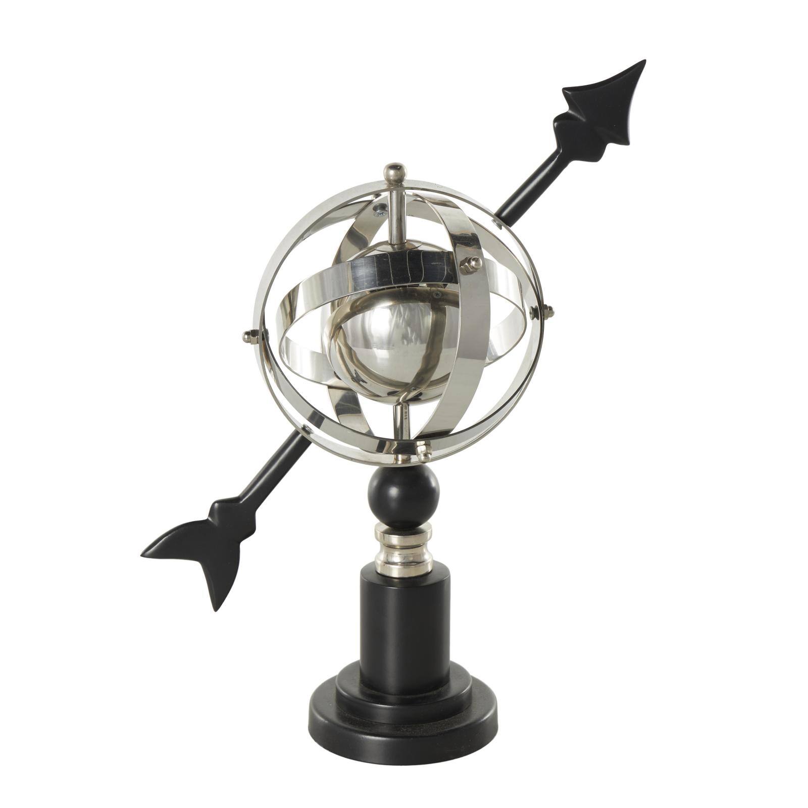 Black Stainless Steel Metal Armillary Globe