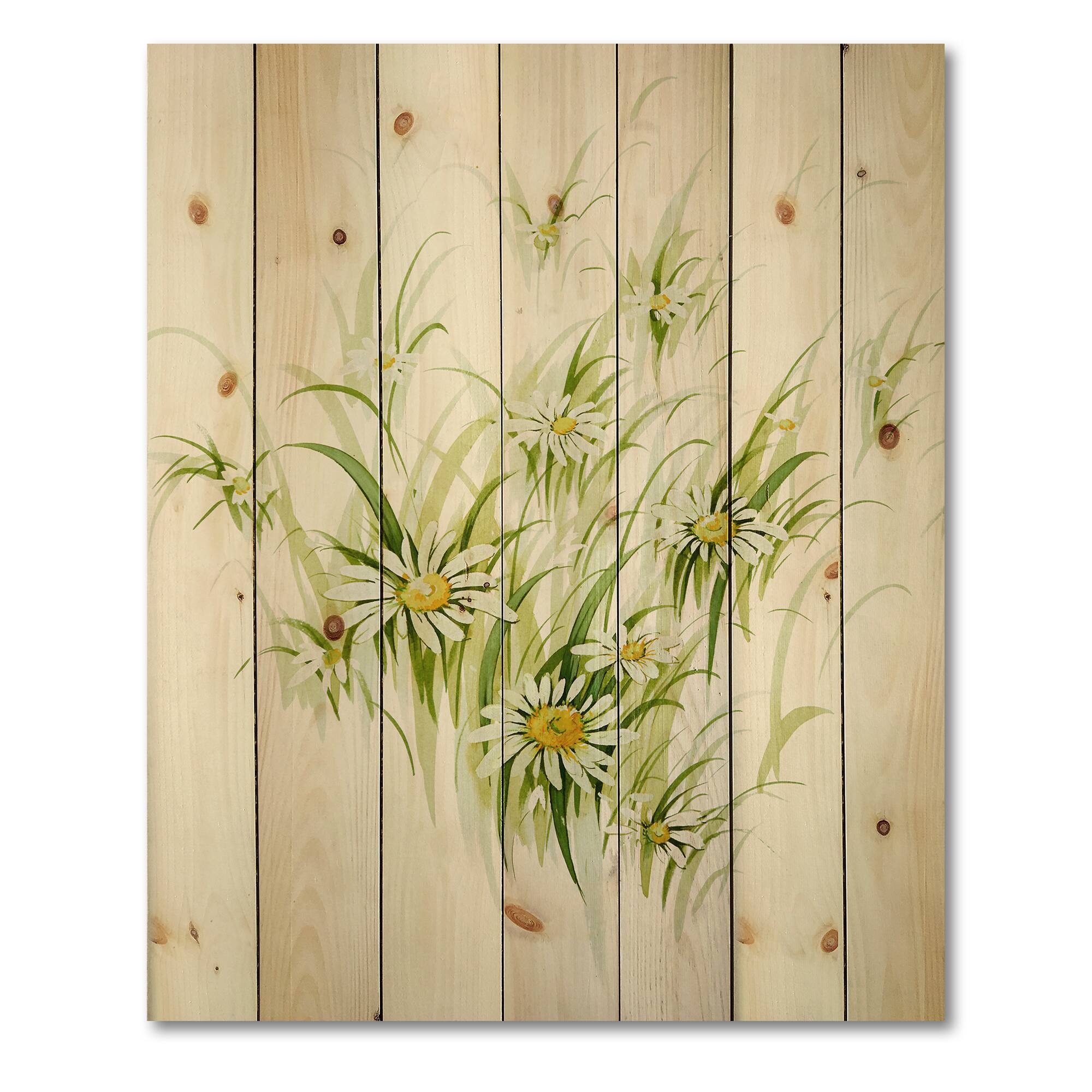 Designart - Retro Drawing of Flowers I
