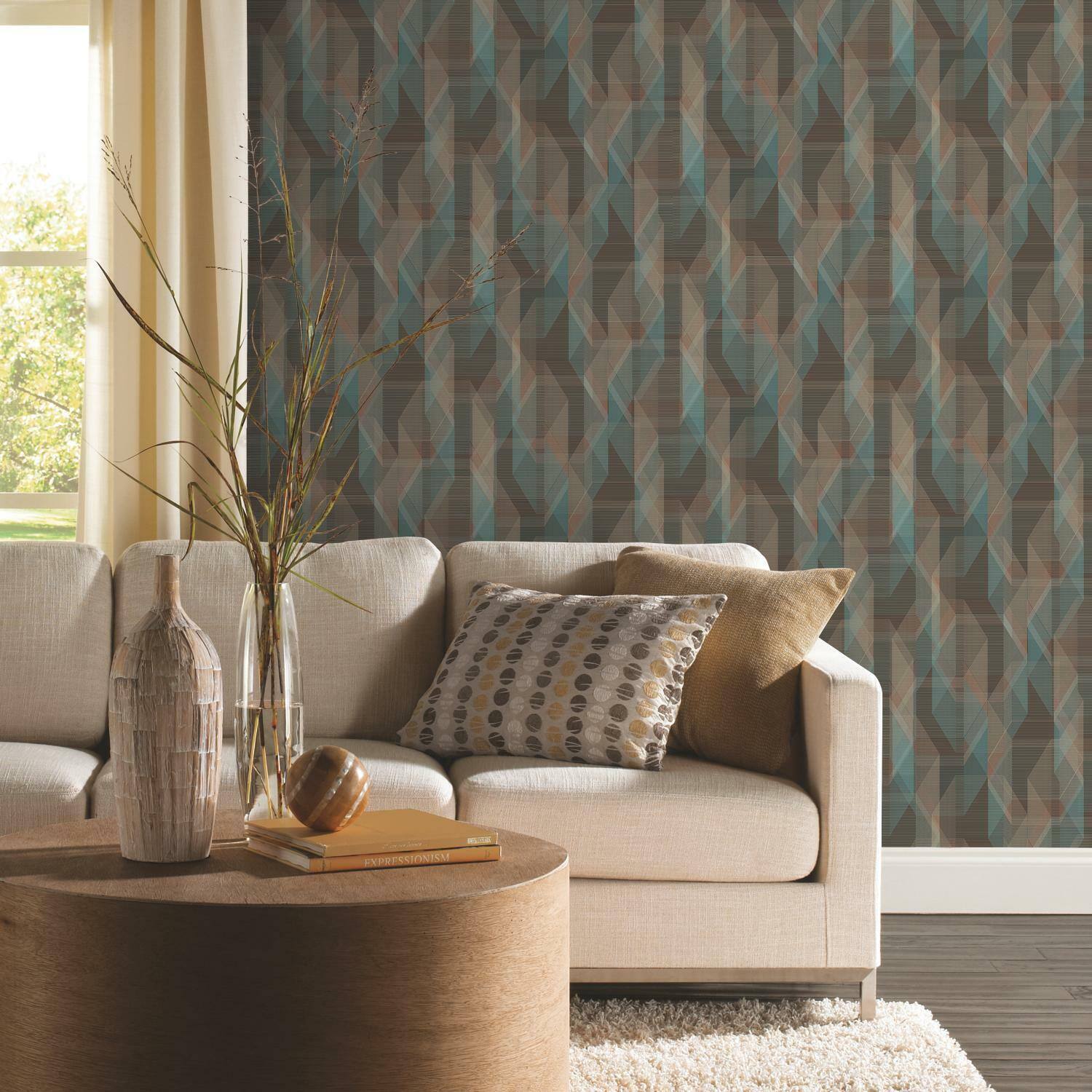 RoomMates Debonair Geometric Peel & Stick Wallpaper