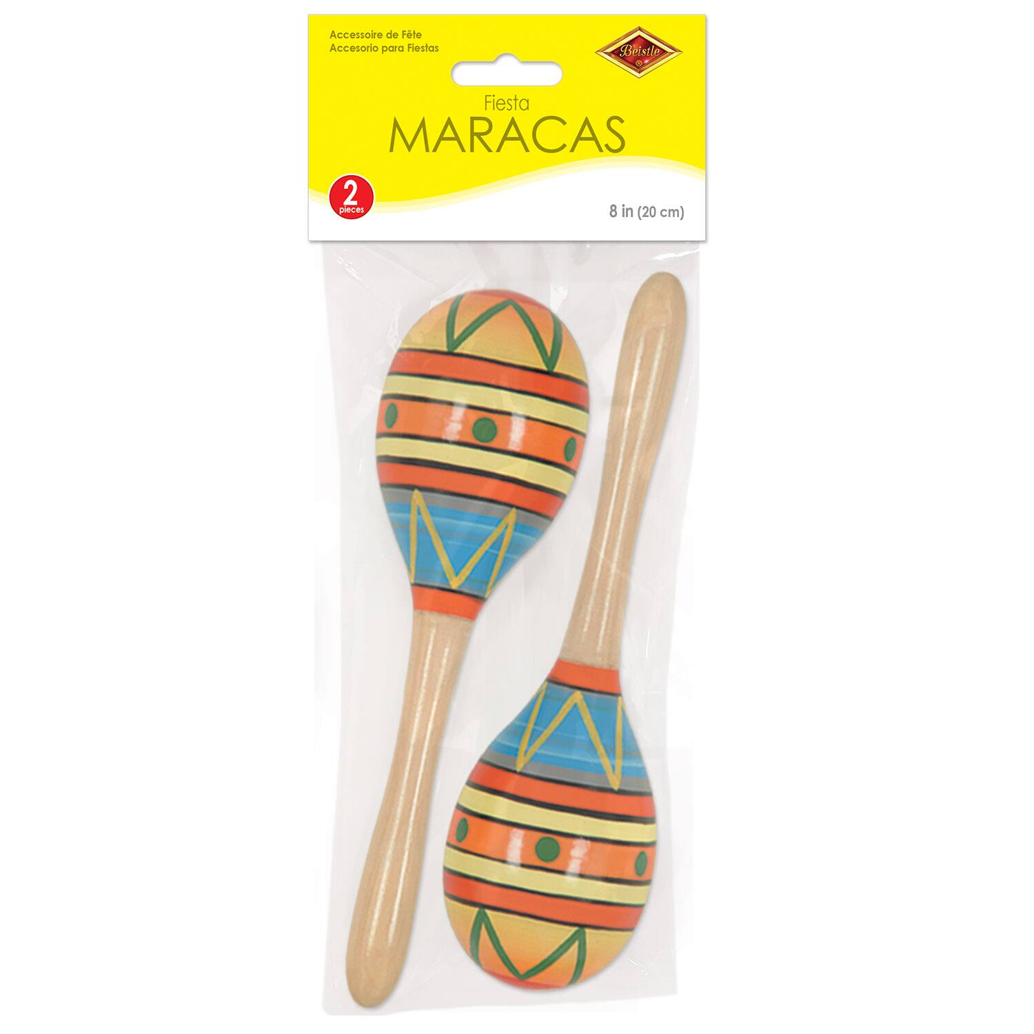 Beistle 8" Fiesta Fun Party Maracas, 2ct.
