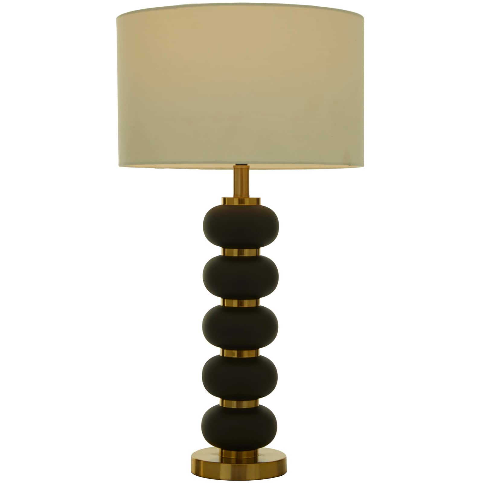 CosmoLiving by Cosmopolitan 28" Metal Orbs Style Base with Drum Shade Table Lamp