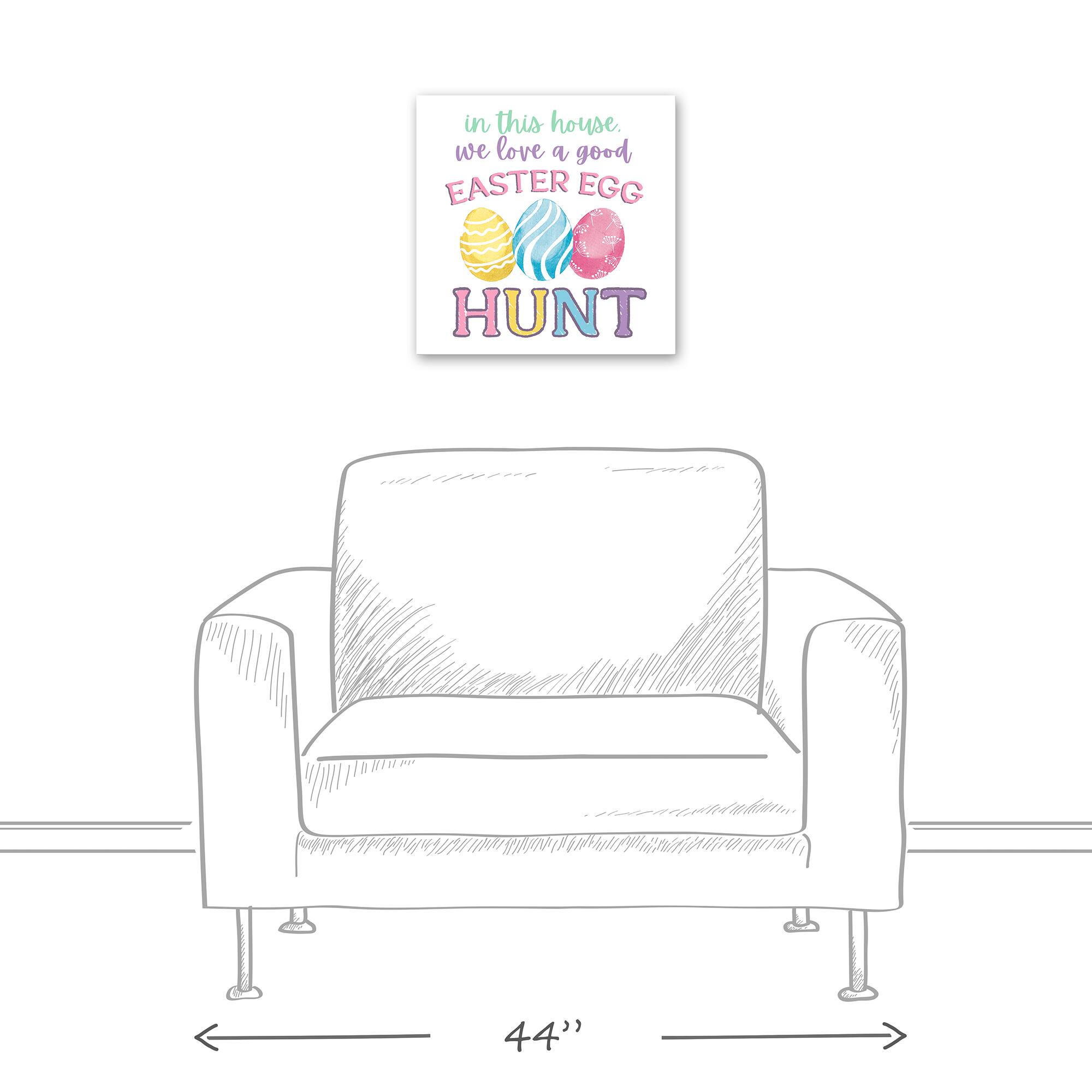 We Love a Good Easter Egg Hunt 16" x 16" Canvas Wall Art