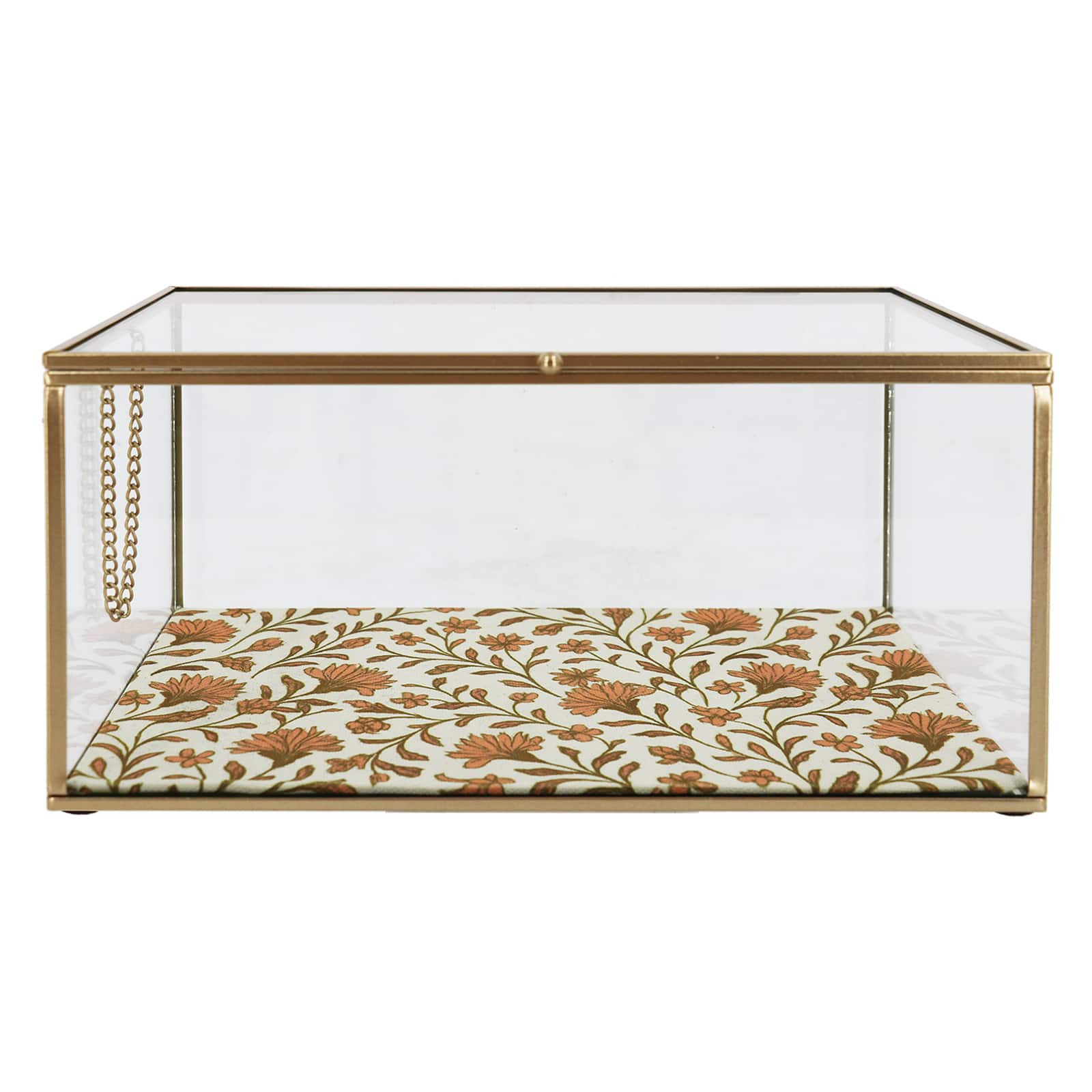Floral Decorative Glass Box by Ashland®