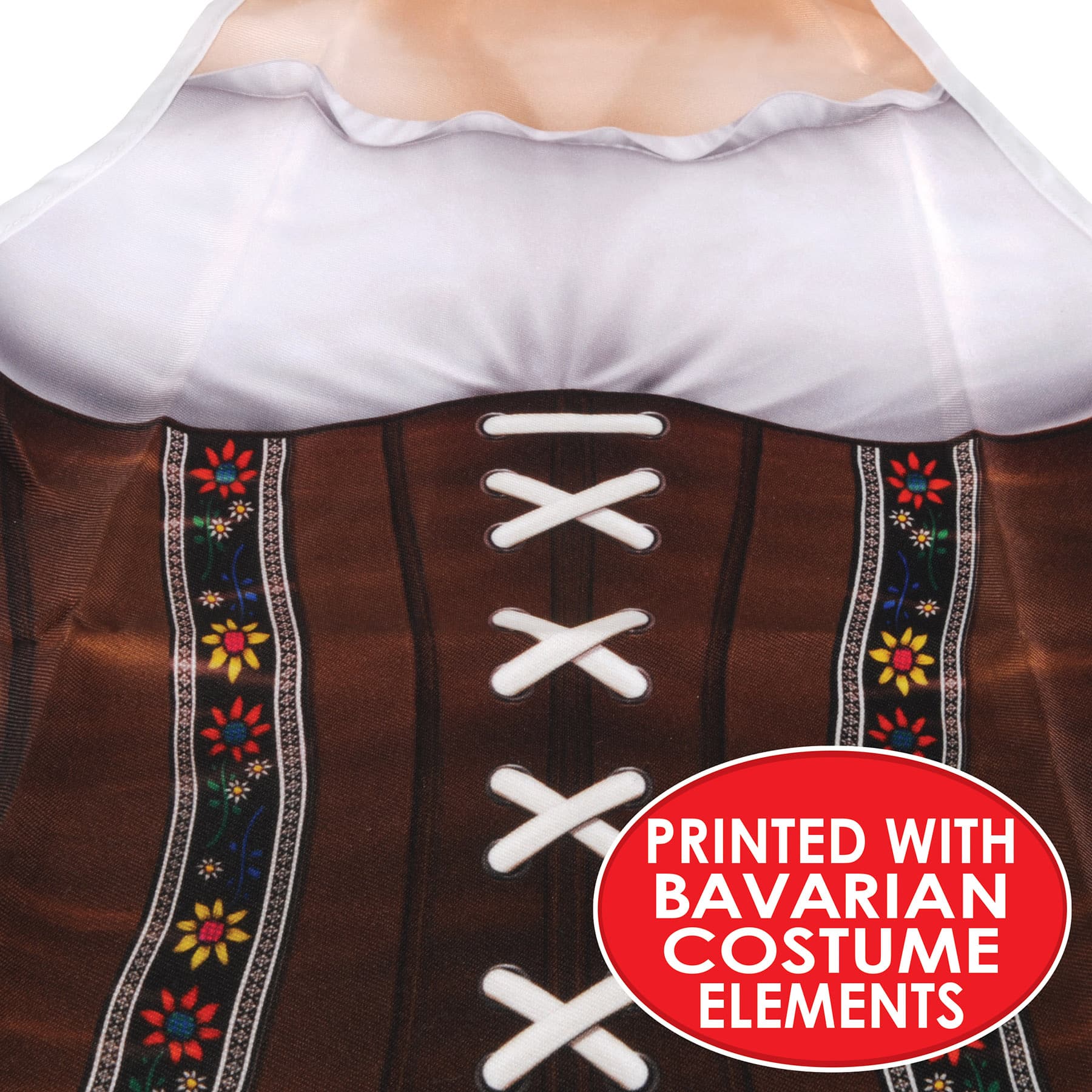 Beistle Fraulein Fabric Novelty Apron