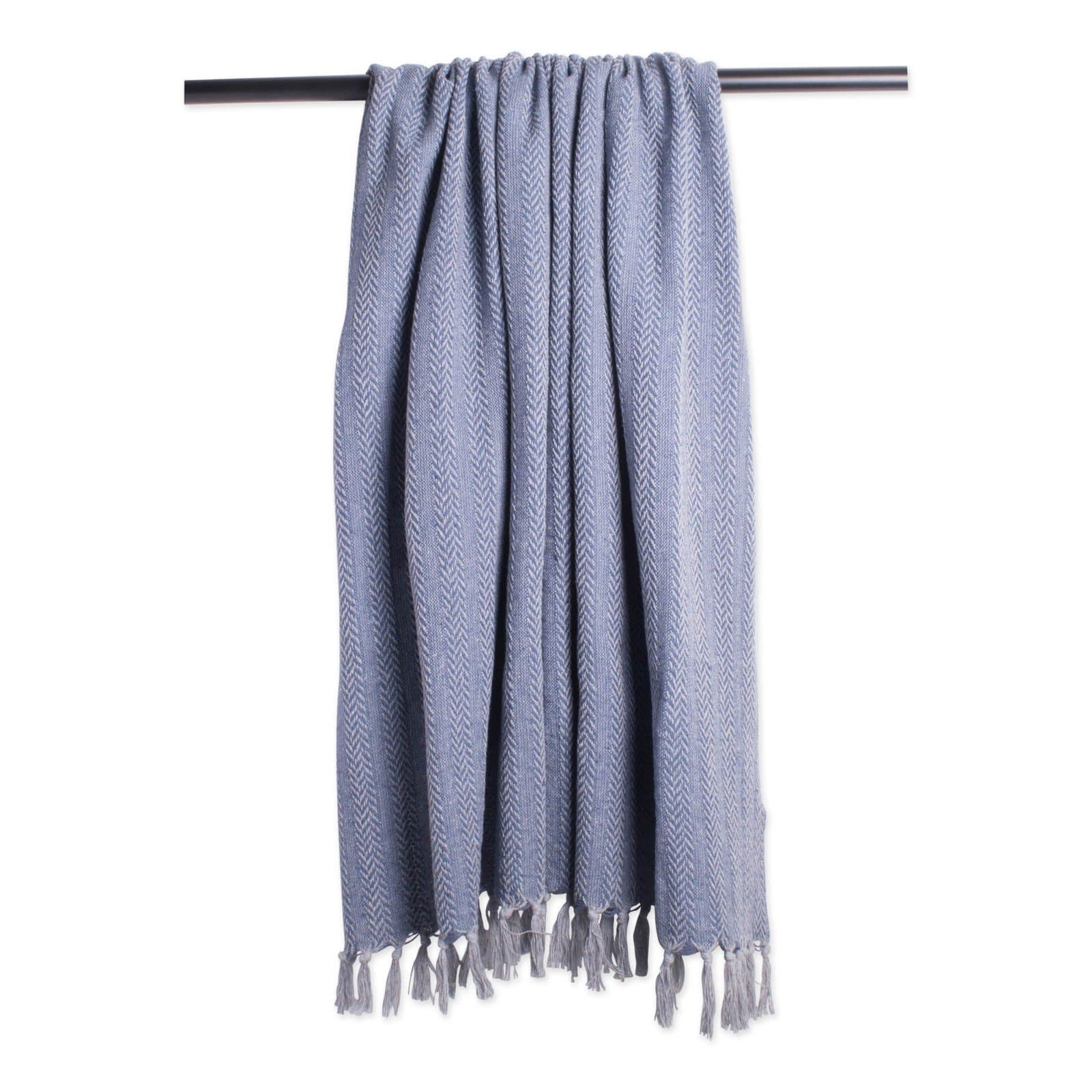 DII® French Blue Tonal Textured Throw