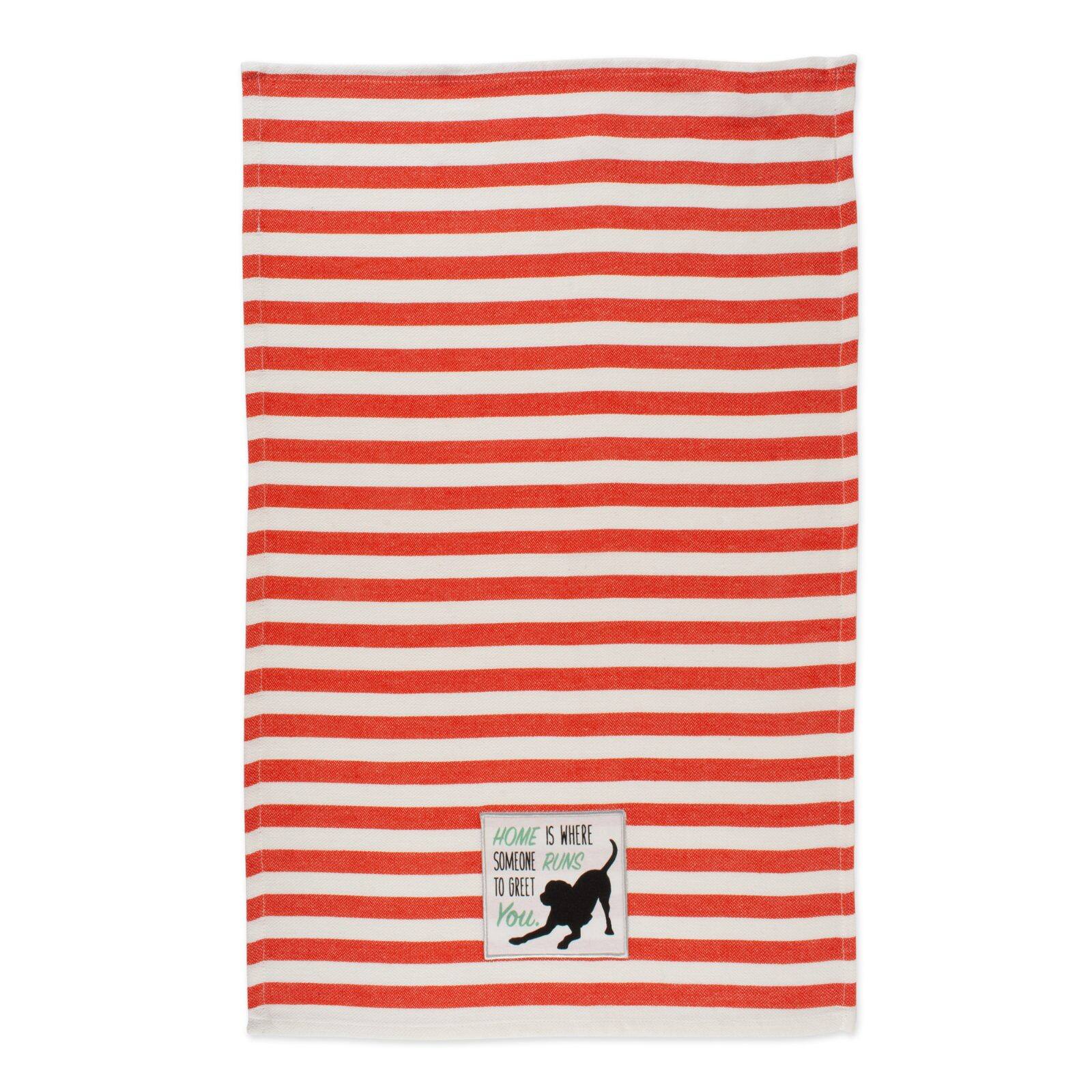 DII® Embellished Dog House Dishtowel Set
