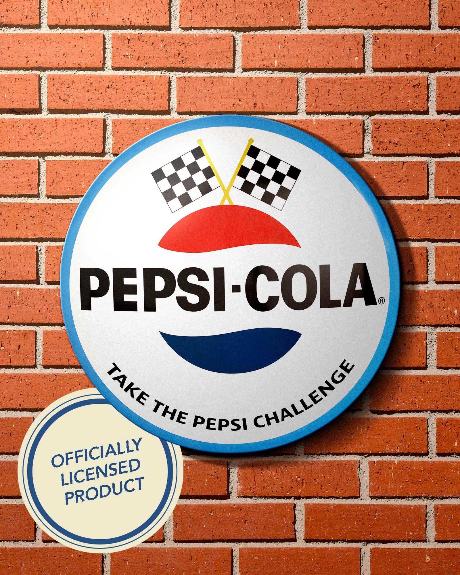 American Art Decor 15" Pepsi Logo Dome Metal Wall Art Sign