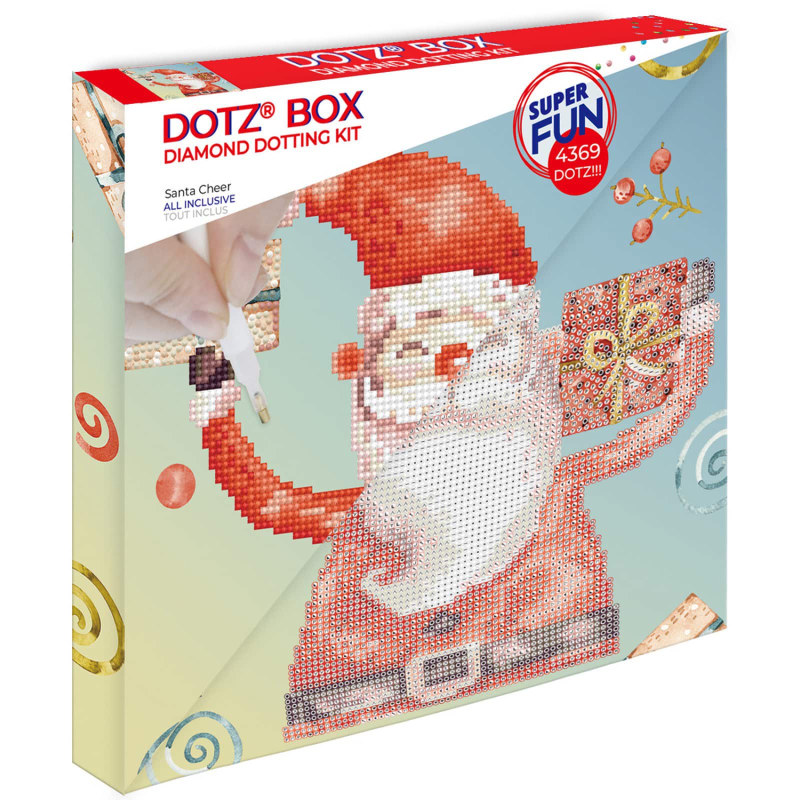 Diamond Dotz® Santa Cheer Diamond Box Painting Kit