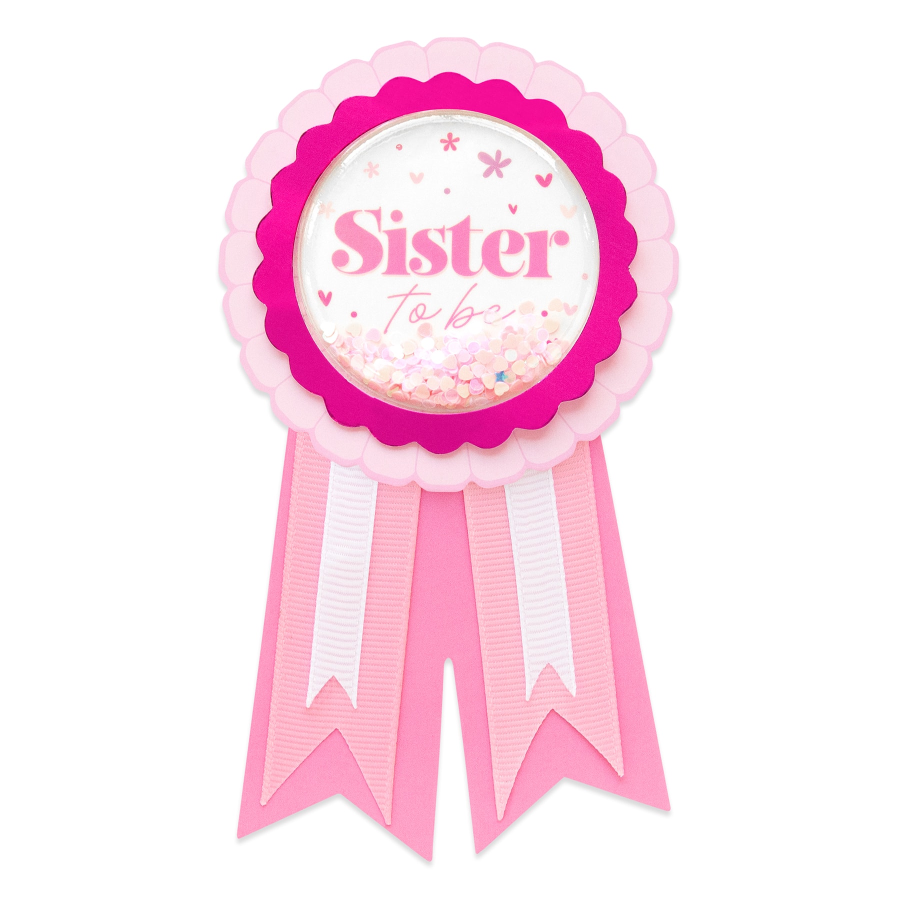 Pink Sister To Be Bow 3D Sticker by Recollections™