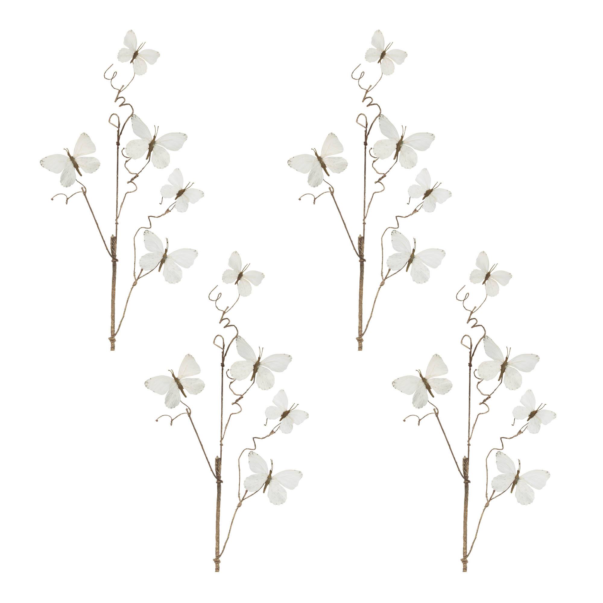 28" Butterfly Twig Sprays