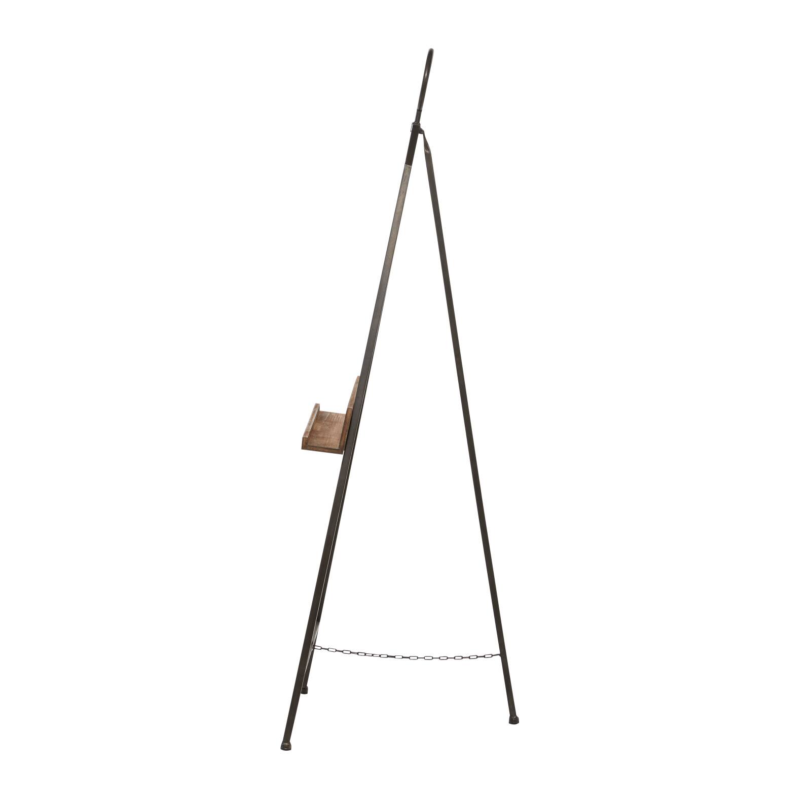 Black Iron Industrial Easel, 52" x 16" x 18"