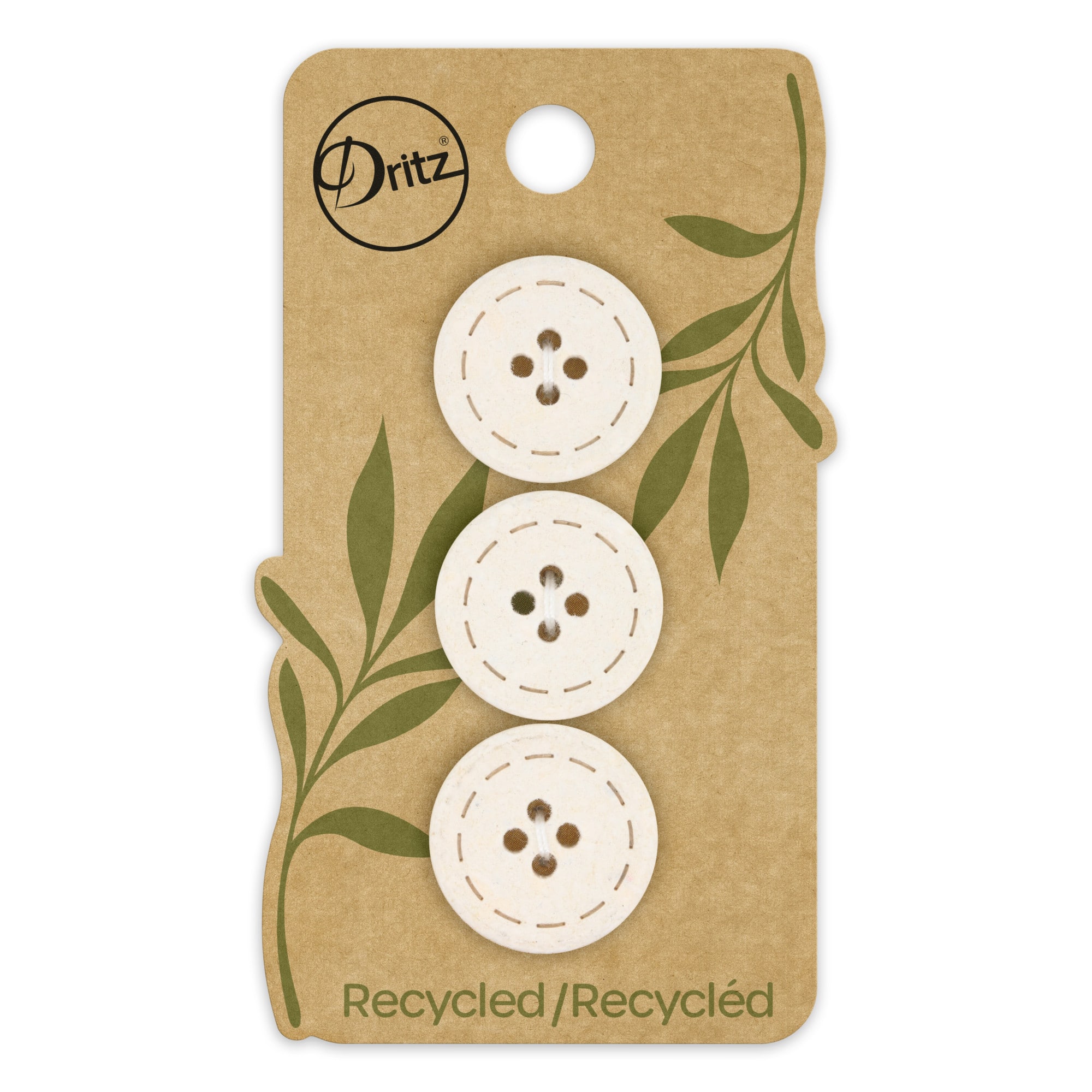 Dritz® 20mm Recycled Cotton Round Stitch Button