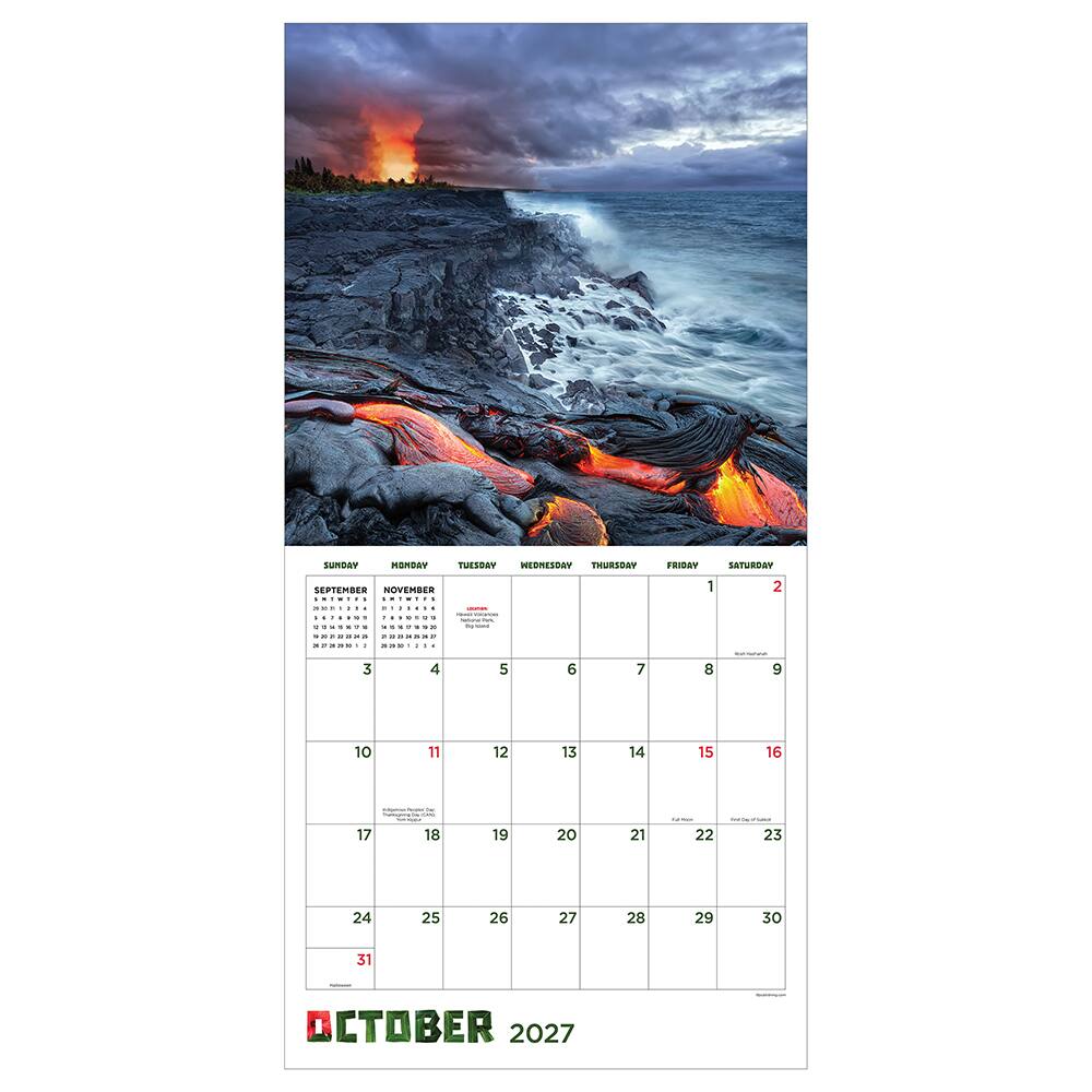 2027 Hawaii Wall Calendar