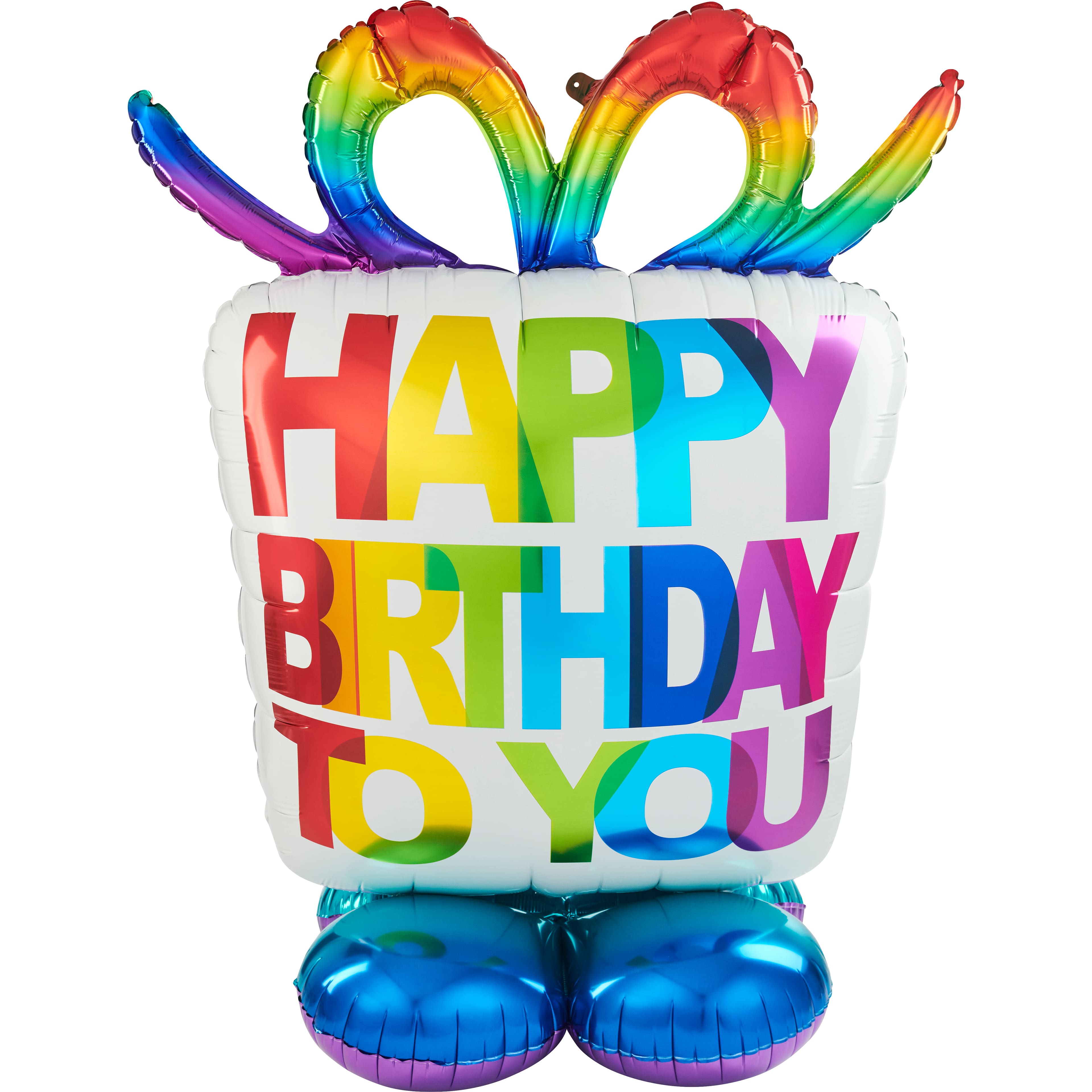 AirLoonz® 50" Birthday Present Foil Balloon