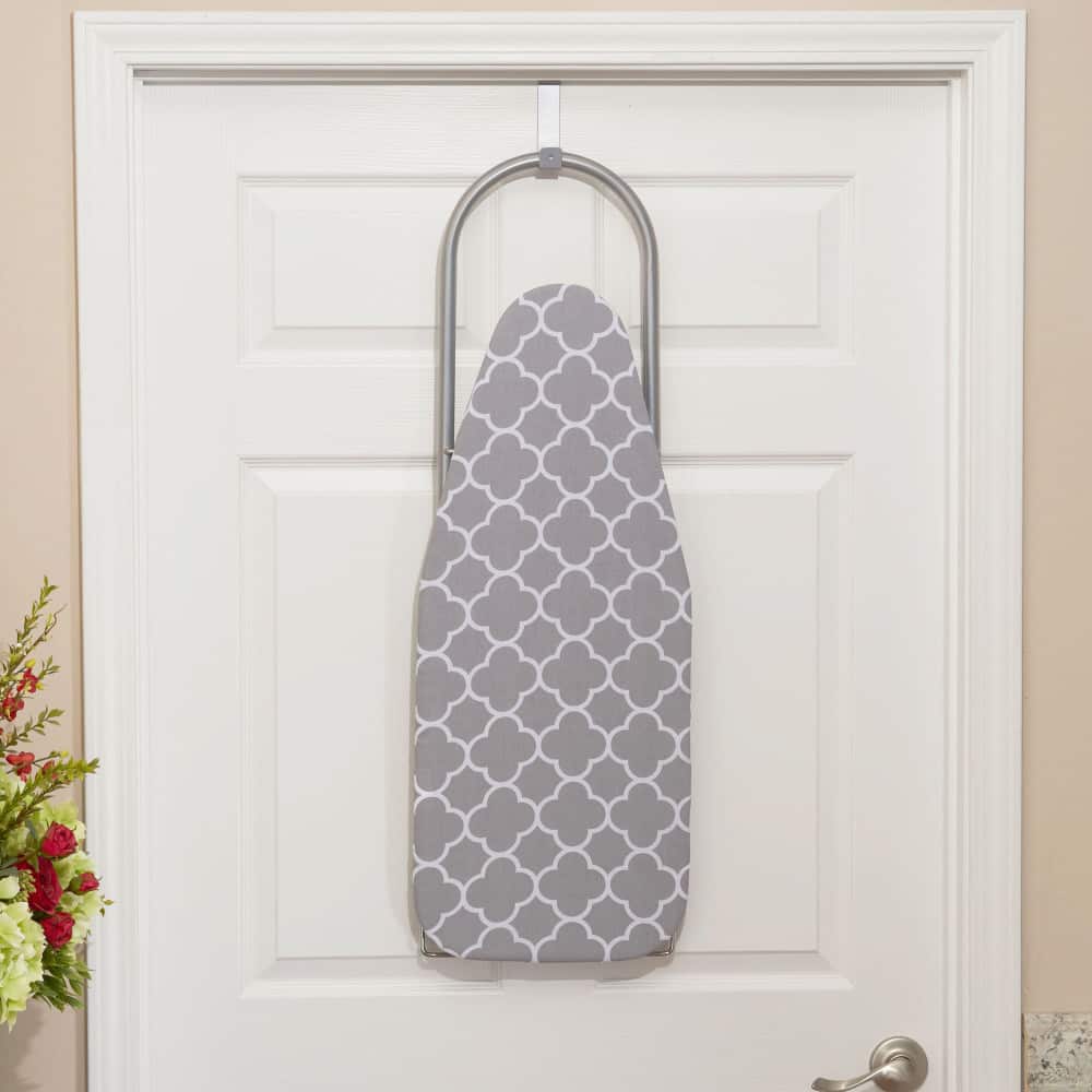 Household Essentials Steel Top Table Top Ironing Board with Iron Rest