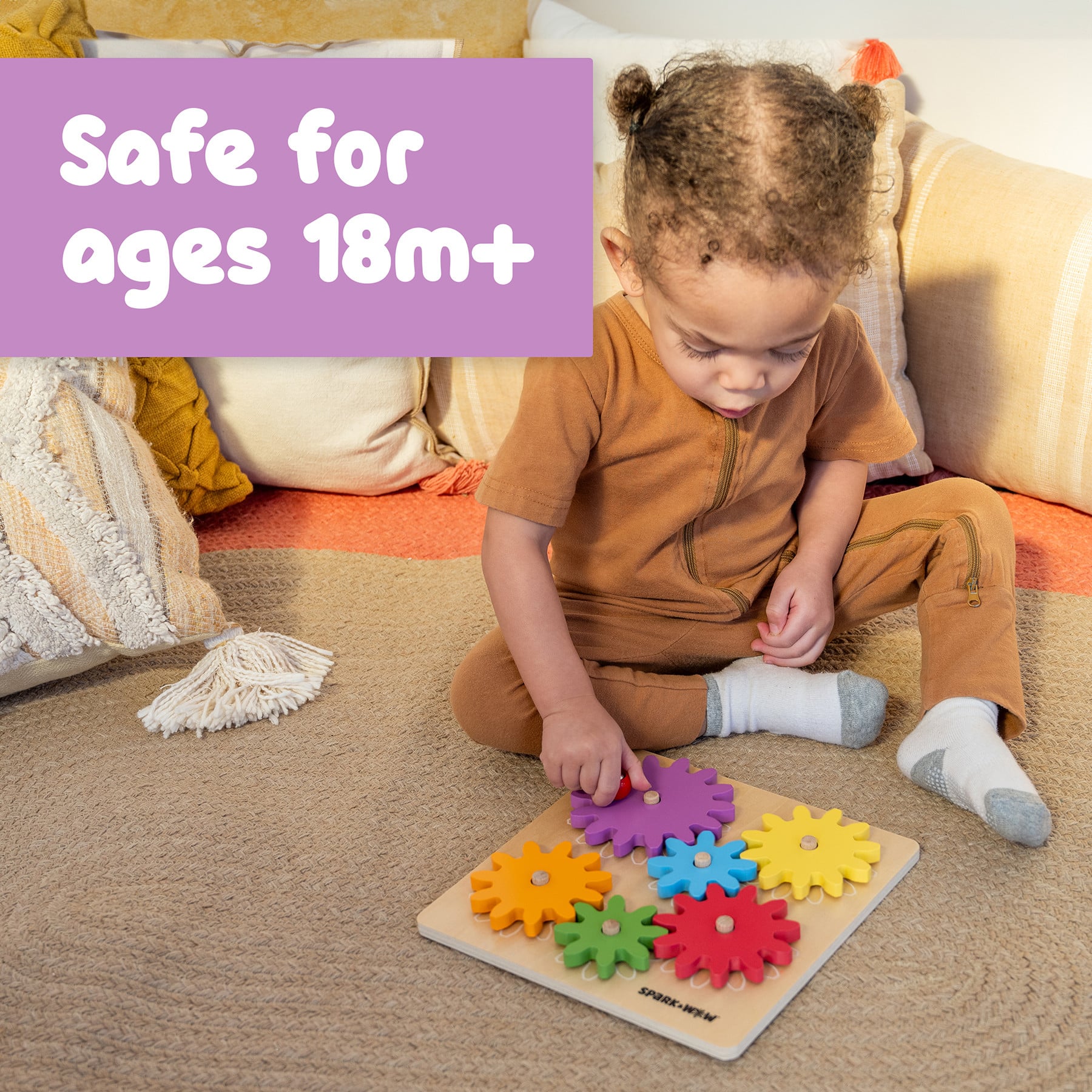 Spark & Wow™ Spinny Gears Wooden Puzzle Board Kit