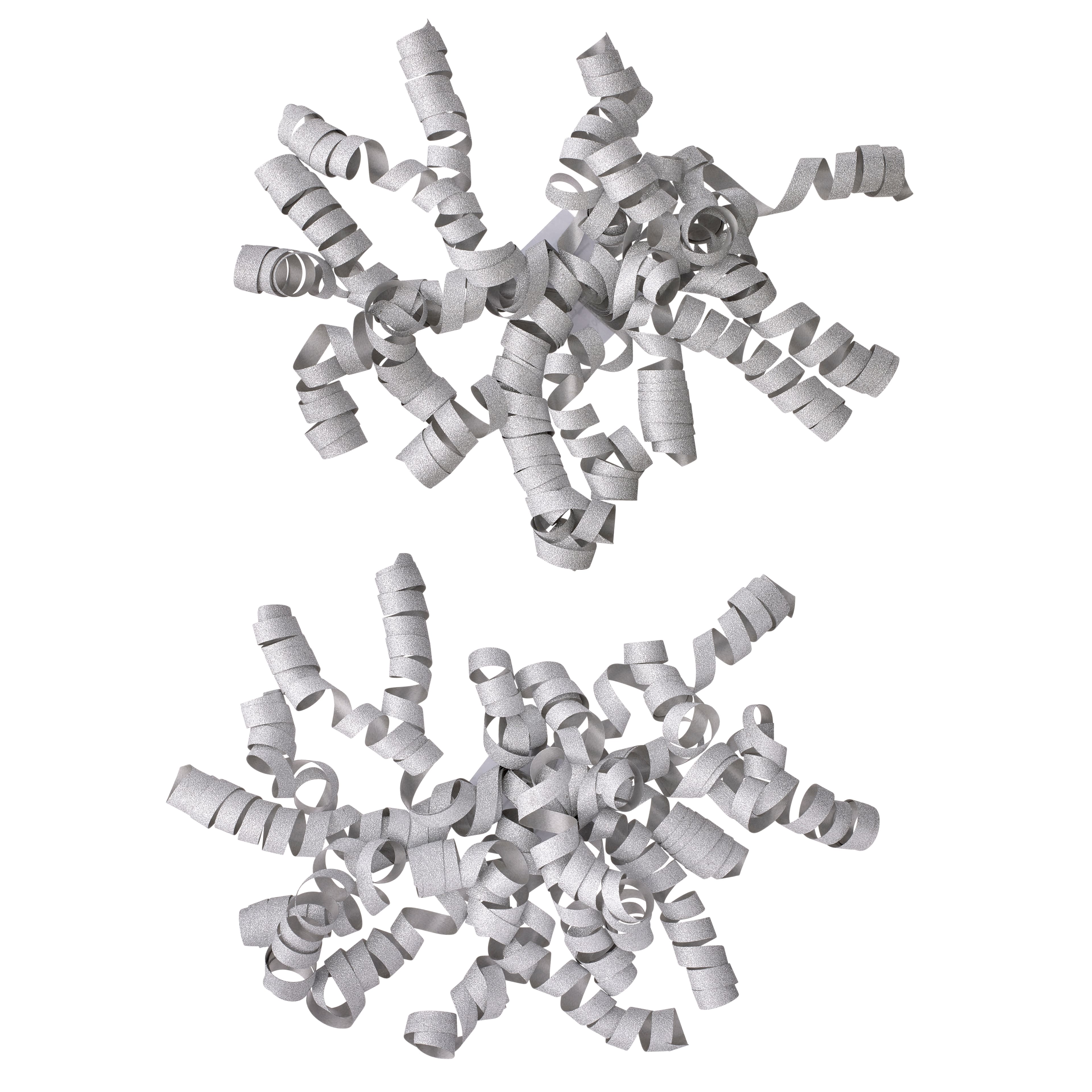 Silver Glitter Twisty Bows By Celebrate It™