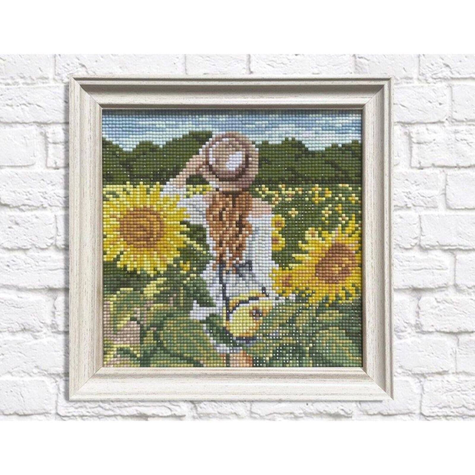 Crafting Spark Girl in Sunflower Field Diamond Painting Kit