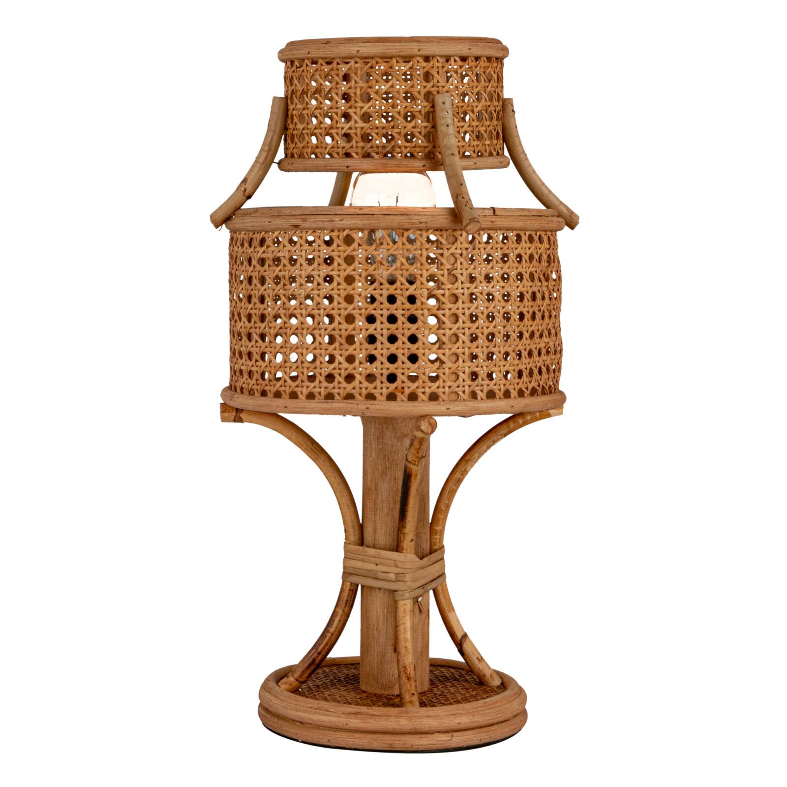 Hello Honey® 18" Rustic Rattan Vintage Reproduction Table Lamp, 2ct.