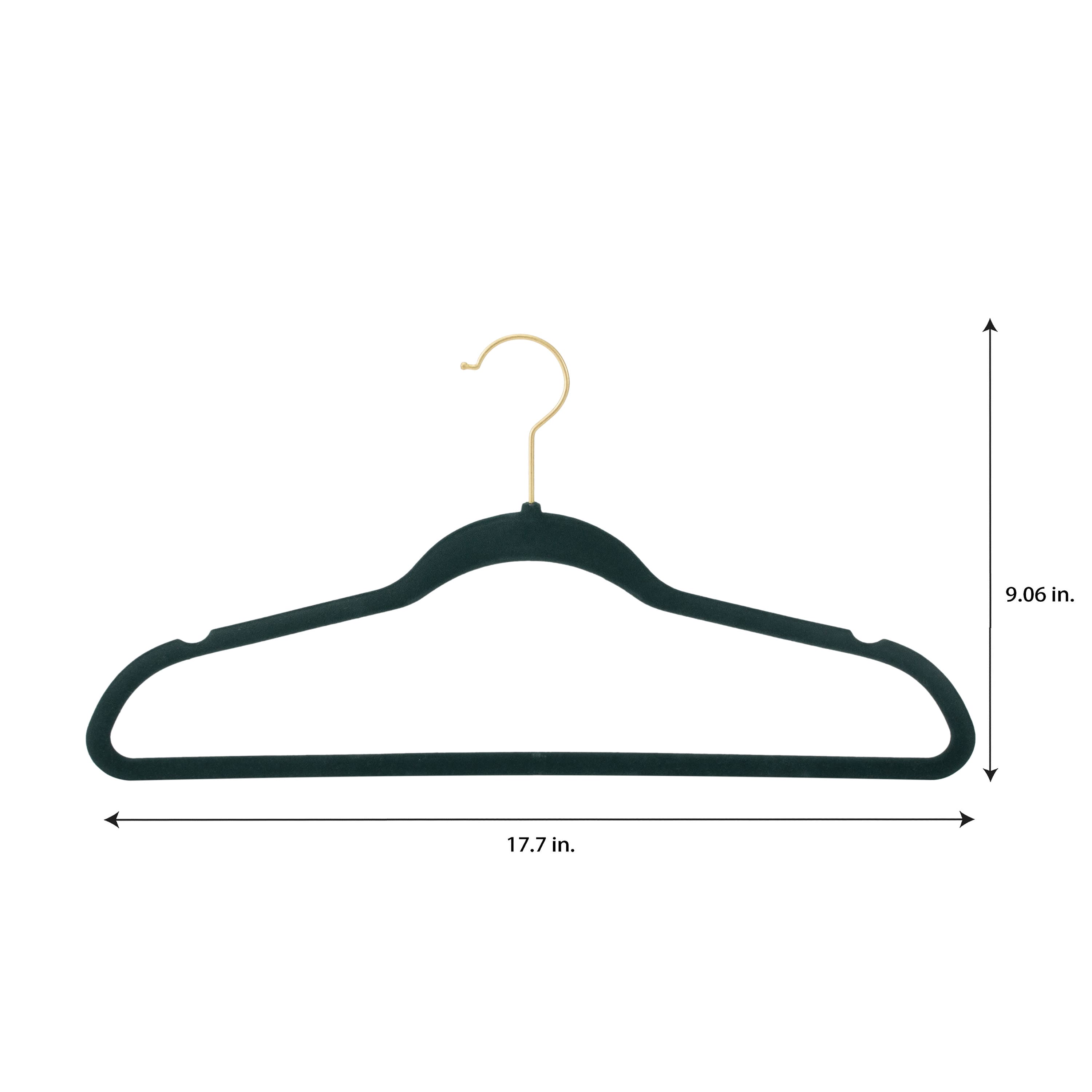 Simplify Super Slim Velvet Hangers with Gold Hook