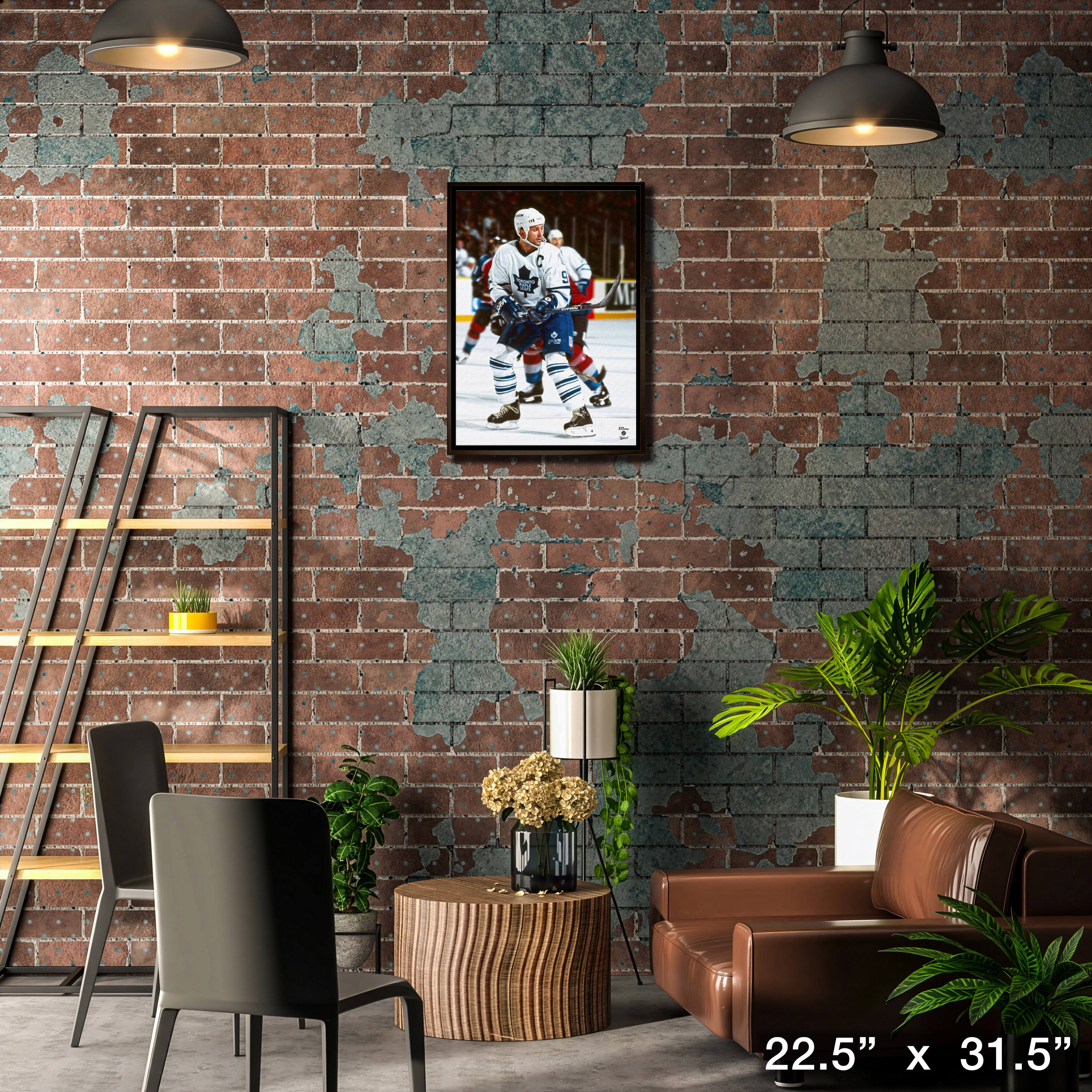 Doug Gilmour 20" x 29" Framed Canvas Maple Leafs Action-V 22.5" x 31.5"