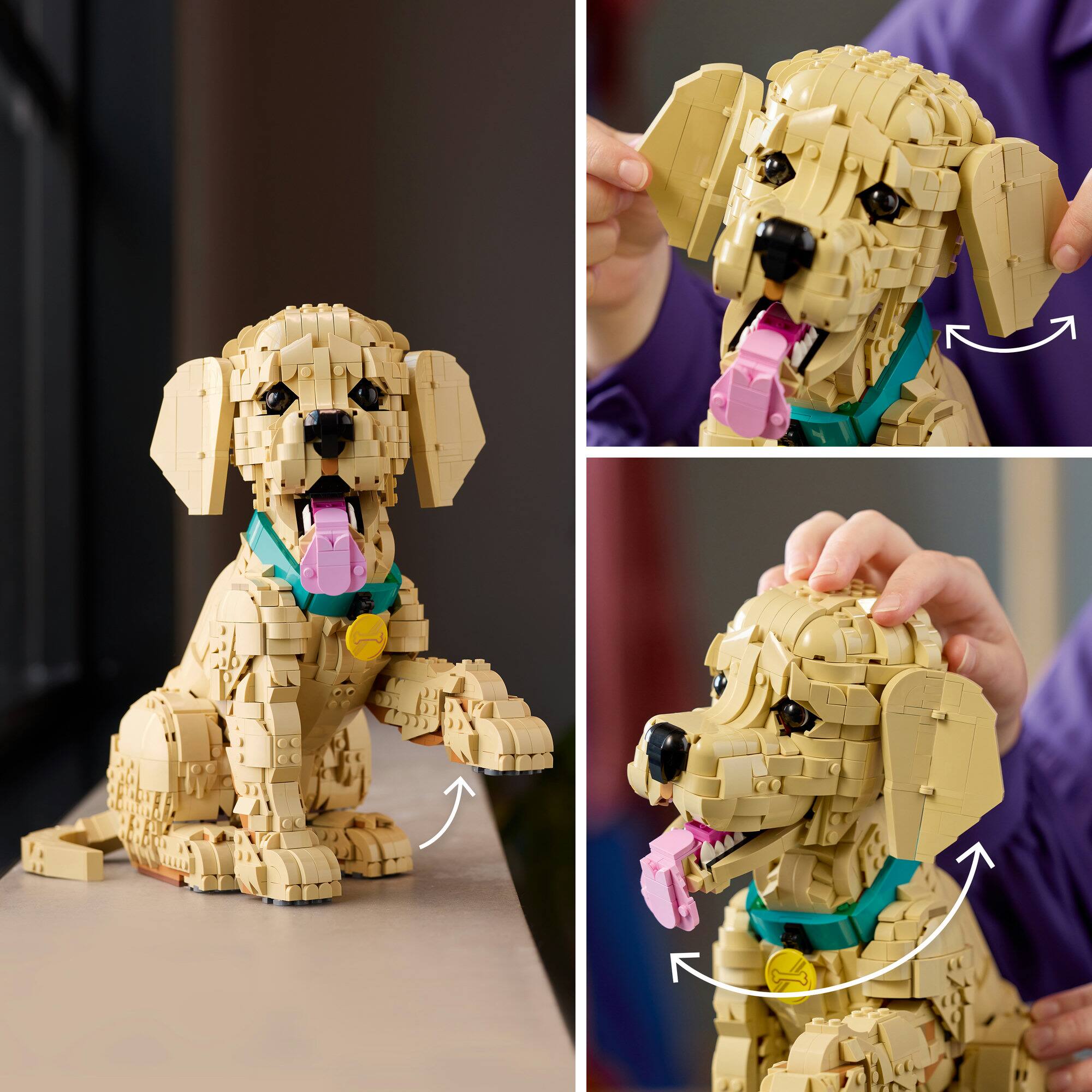 LEGO® Golden Retriever Puppy Icons Building Kit 11384