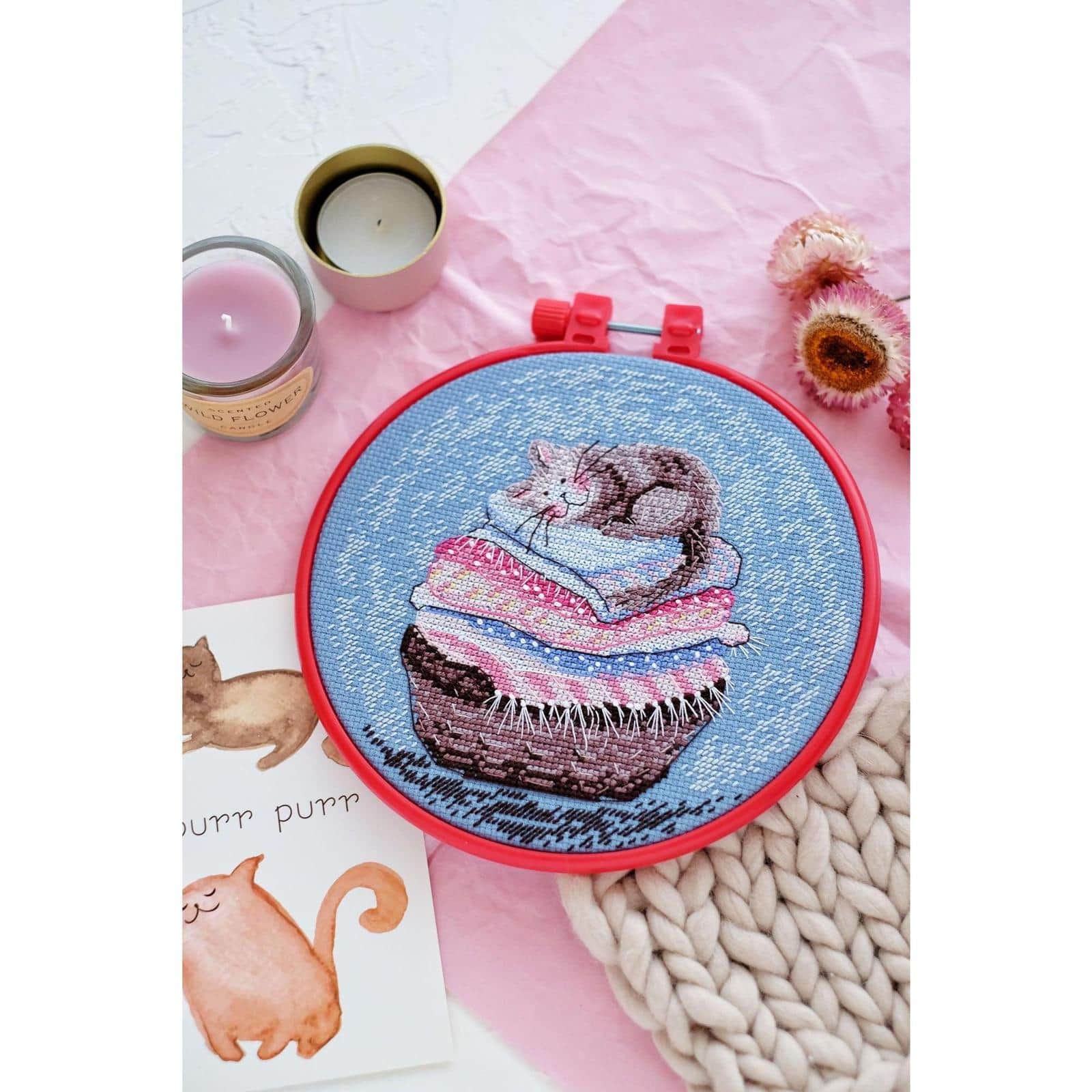 Abris Art Kitty Cross Stitch Kit