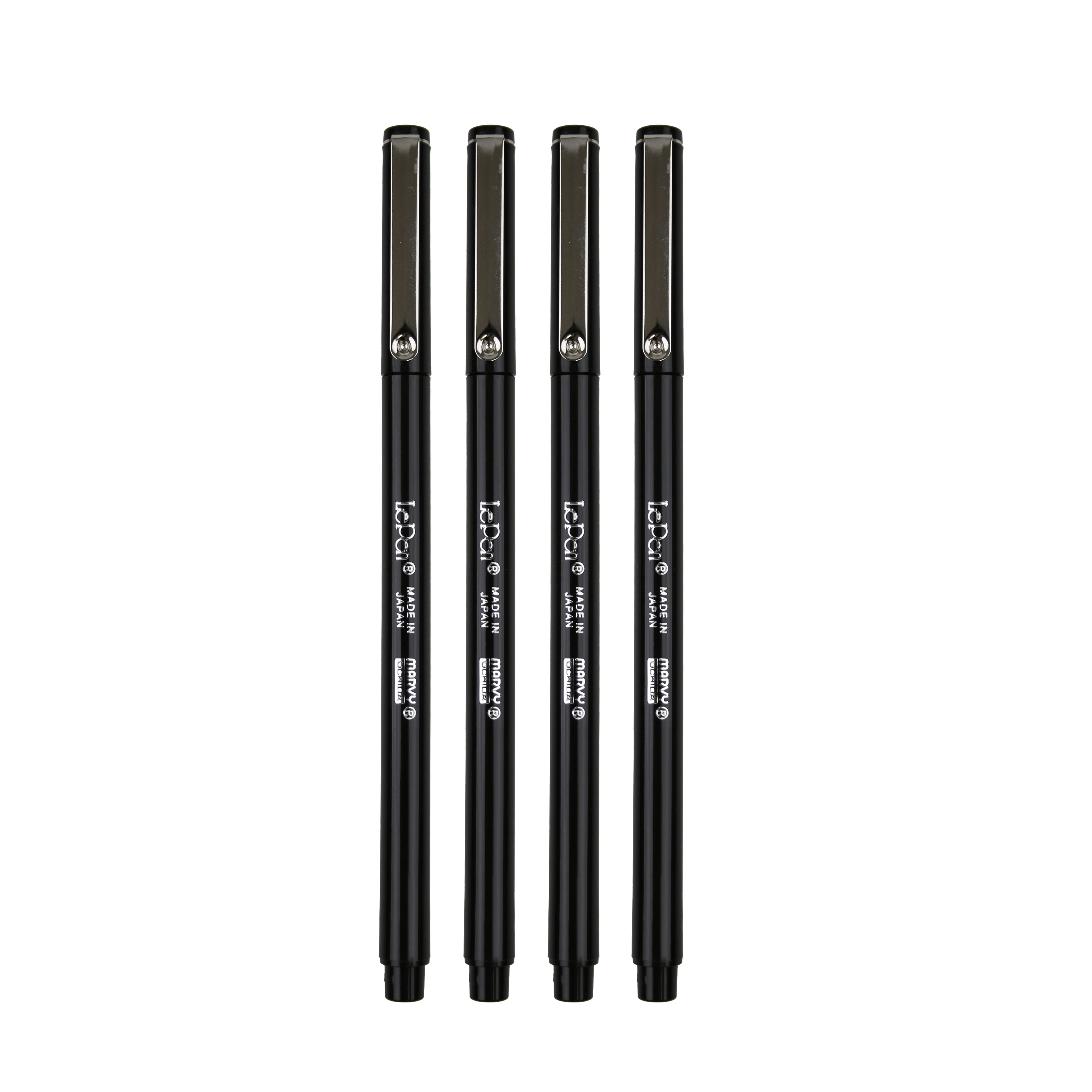 Marvy® Uchida LePen® Extra Fine Black Pens, 4ct.