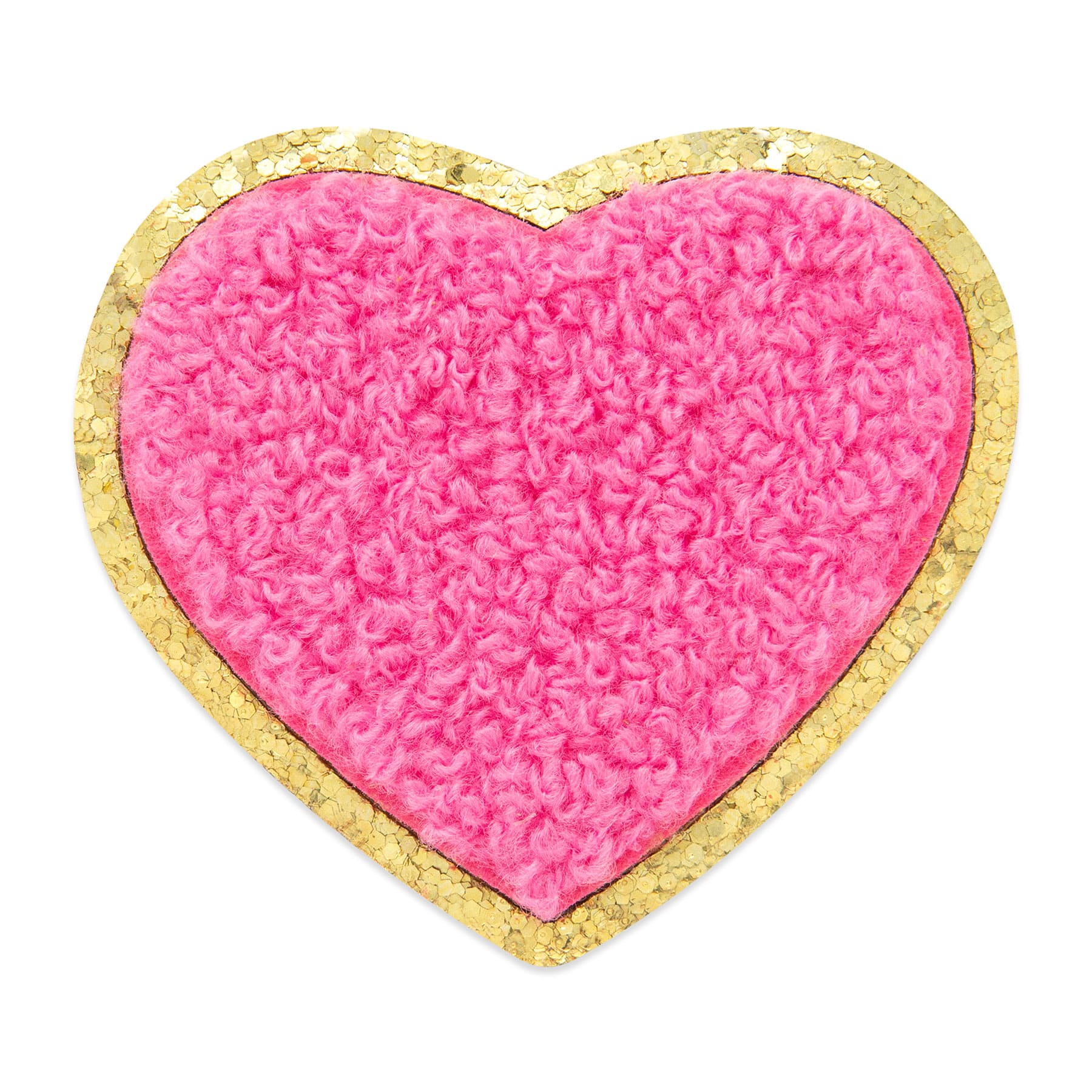 Iron-On & Adhesive Dark Pink Heart Patch by Make Market®