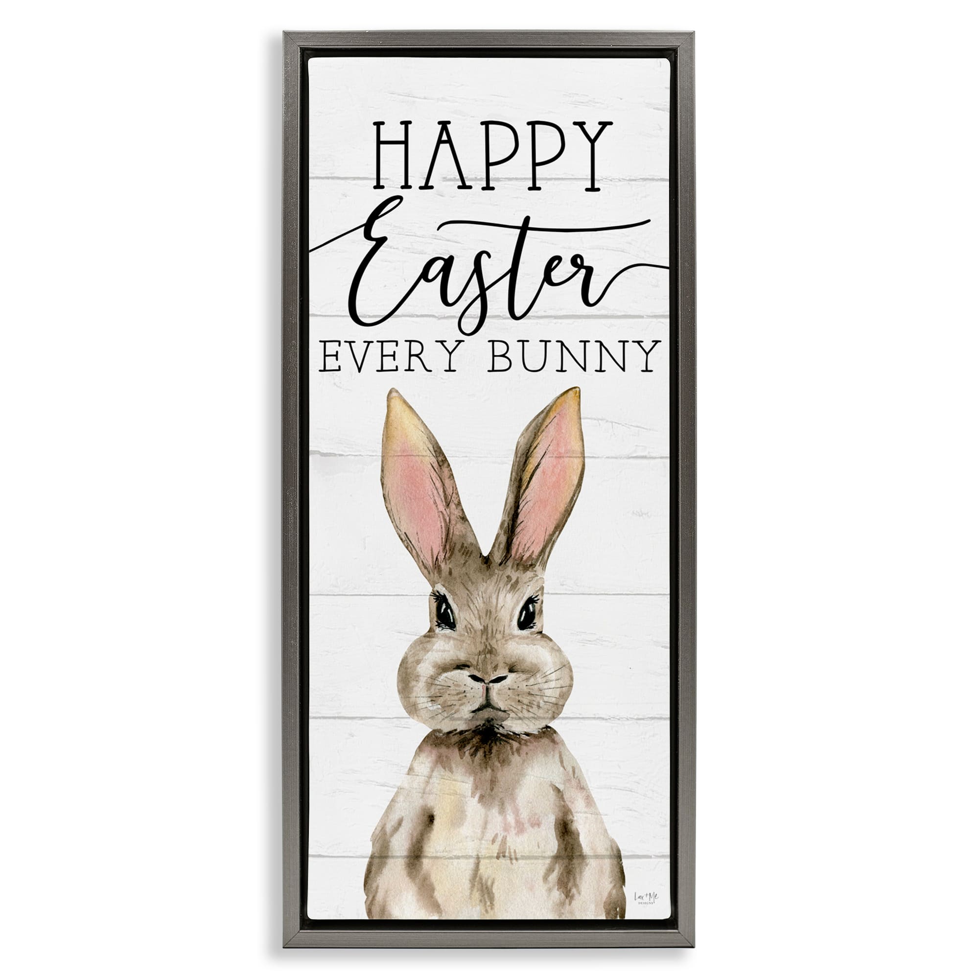 Stupell Industries Happy Easter Every Bunny Floating Frame Wall Art