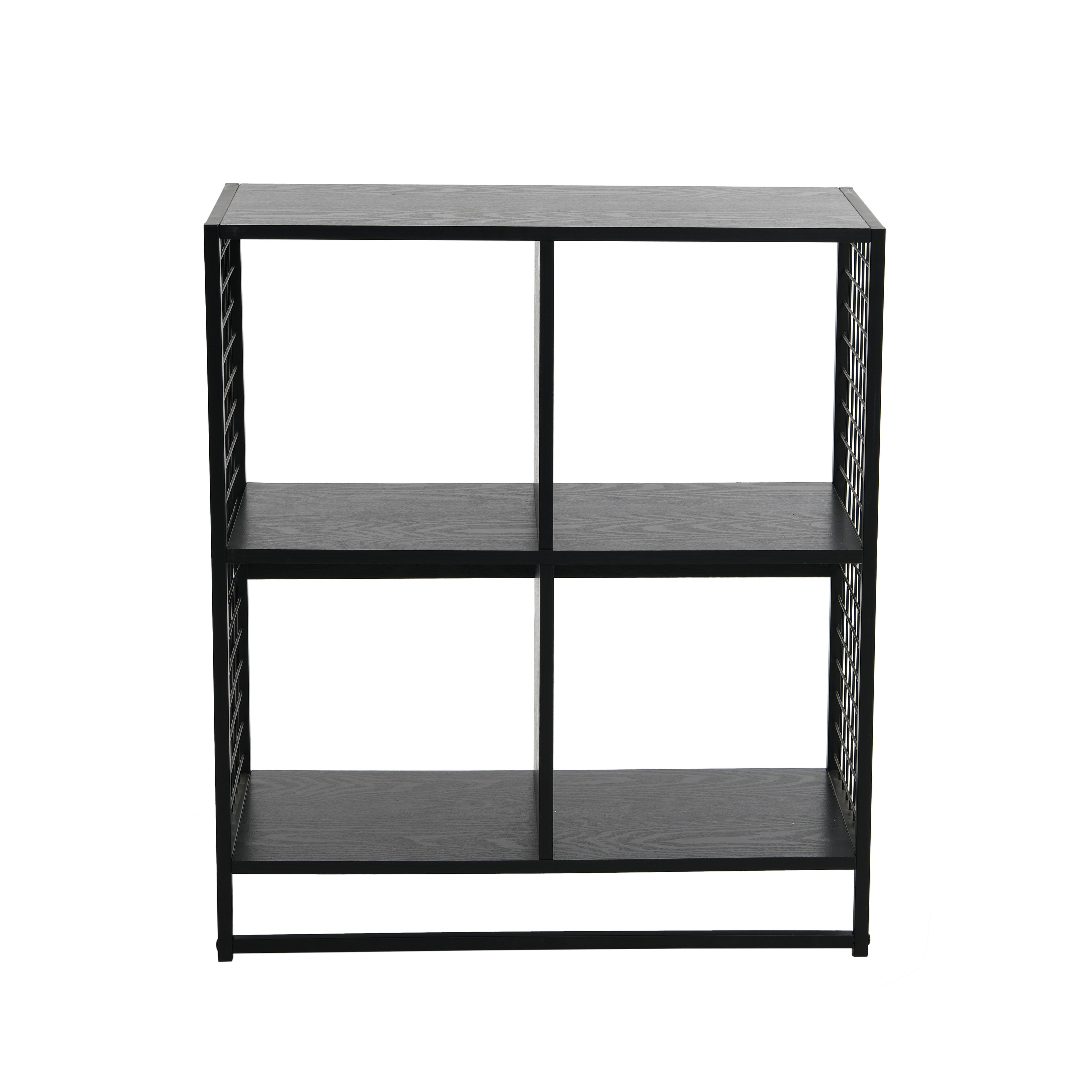 Household Essentials 28" 4-Compartment Trellis Storage Bookshelf