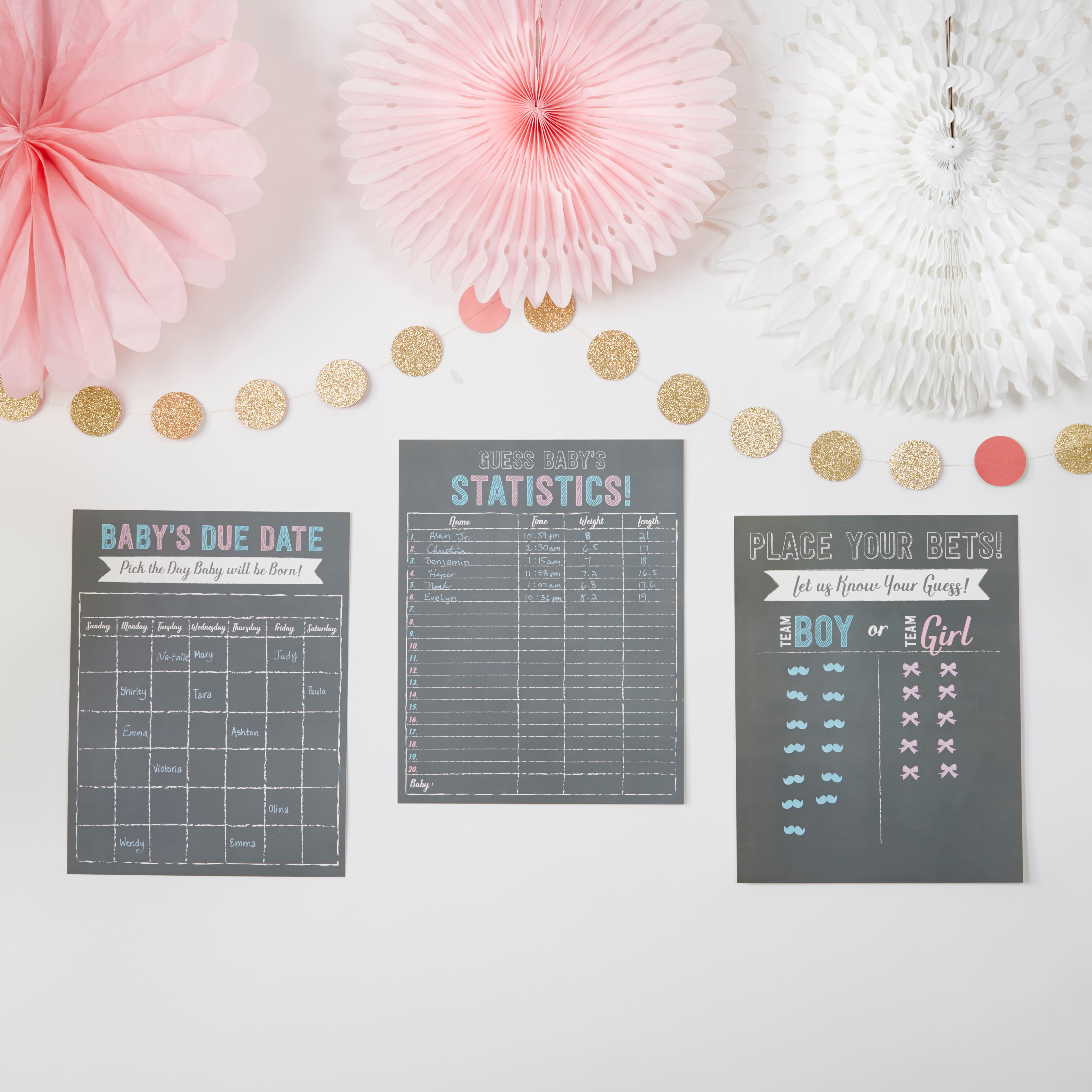 Kate Aspen® Gender Reveal Baby Shower Game Set