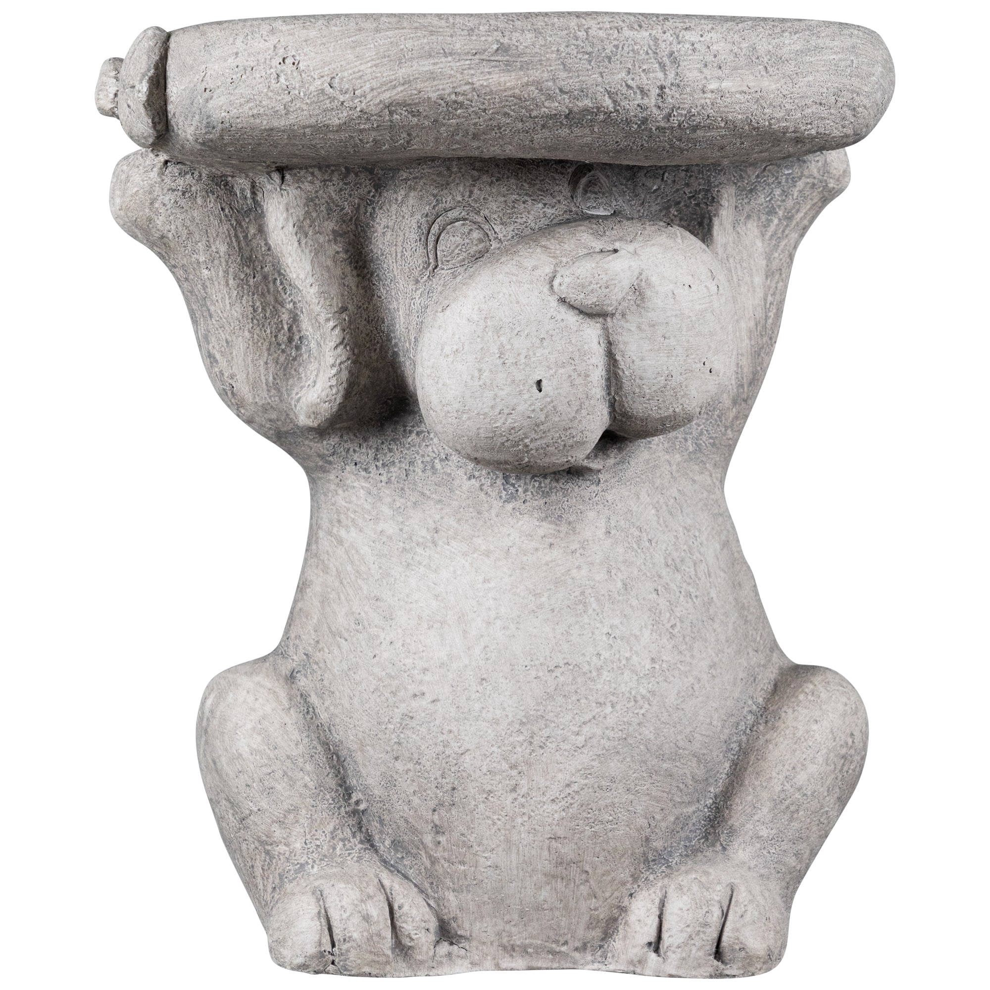 Dog Outdoor Garden Plant Stand - 12.25" - Gray