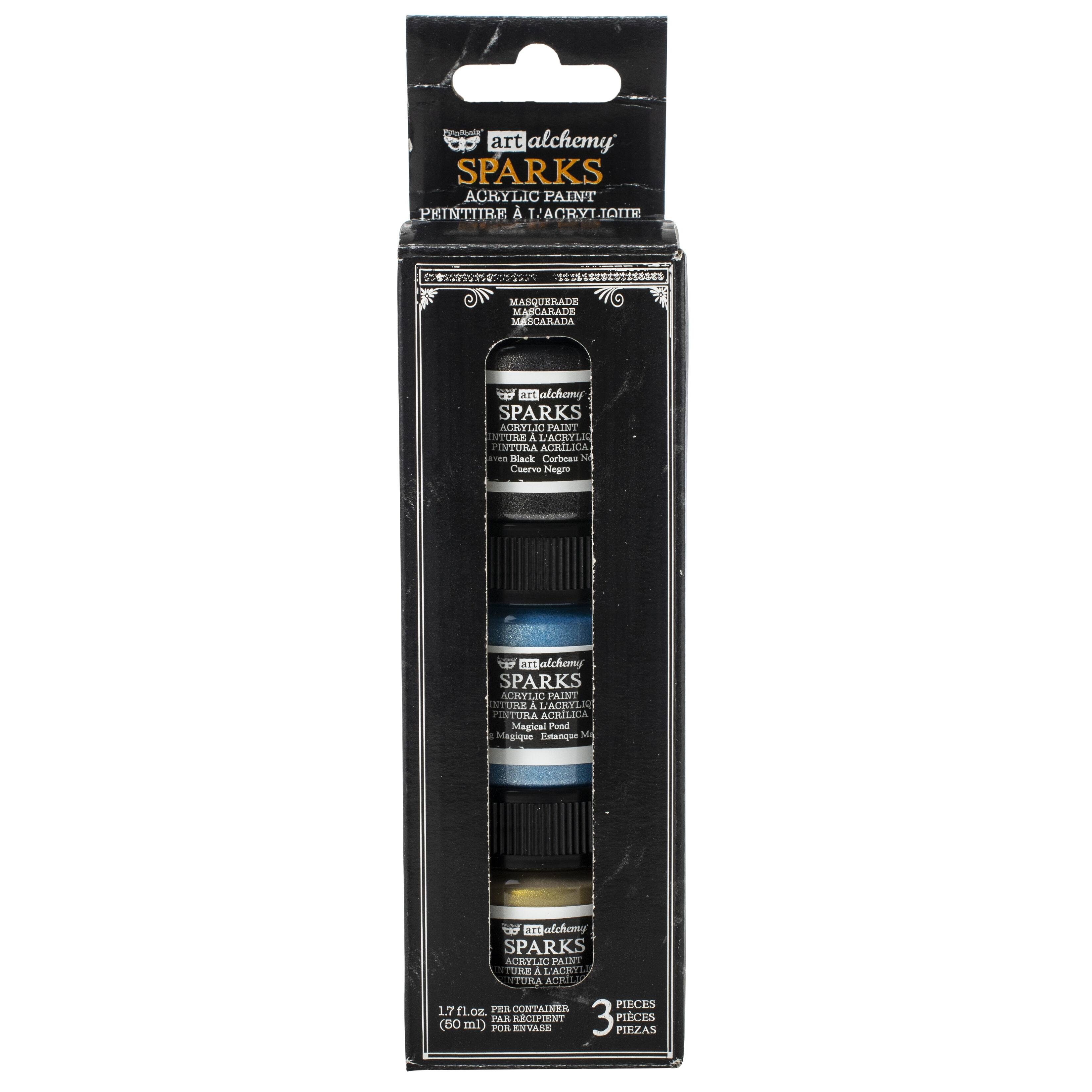 Finnabair® Art Alchemy Sparks Masquerade Acrylic Paint Set
