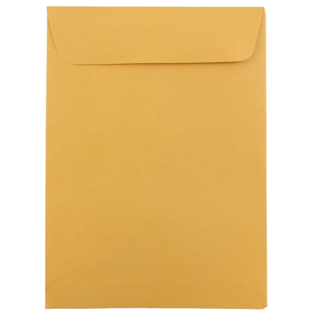 JAM Paper 5.5" x 7.5" Brown Kraft Open End Recycled Catalog Manila Envelopes