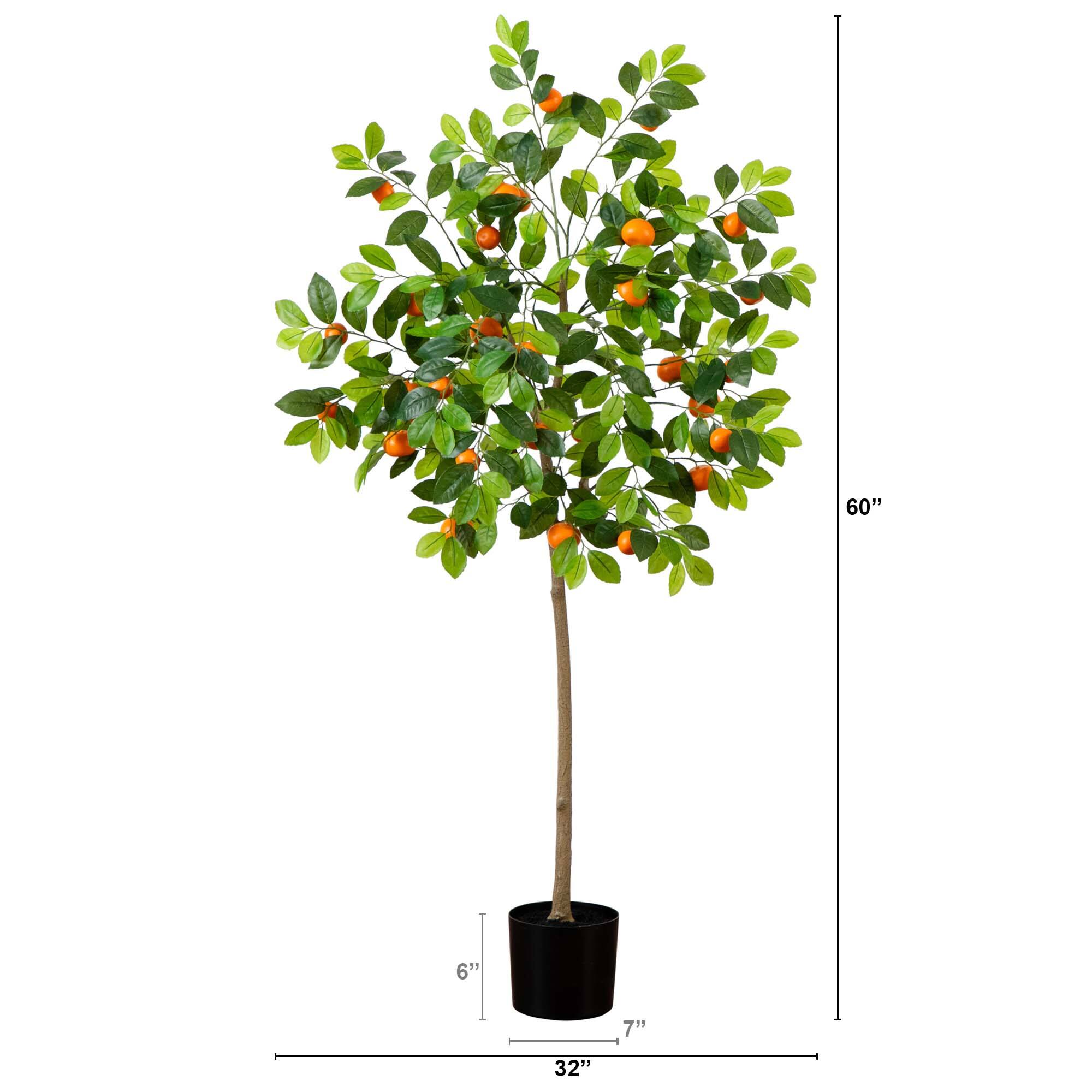 5ft. Potted Artificial Tangerine Tree