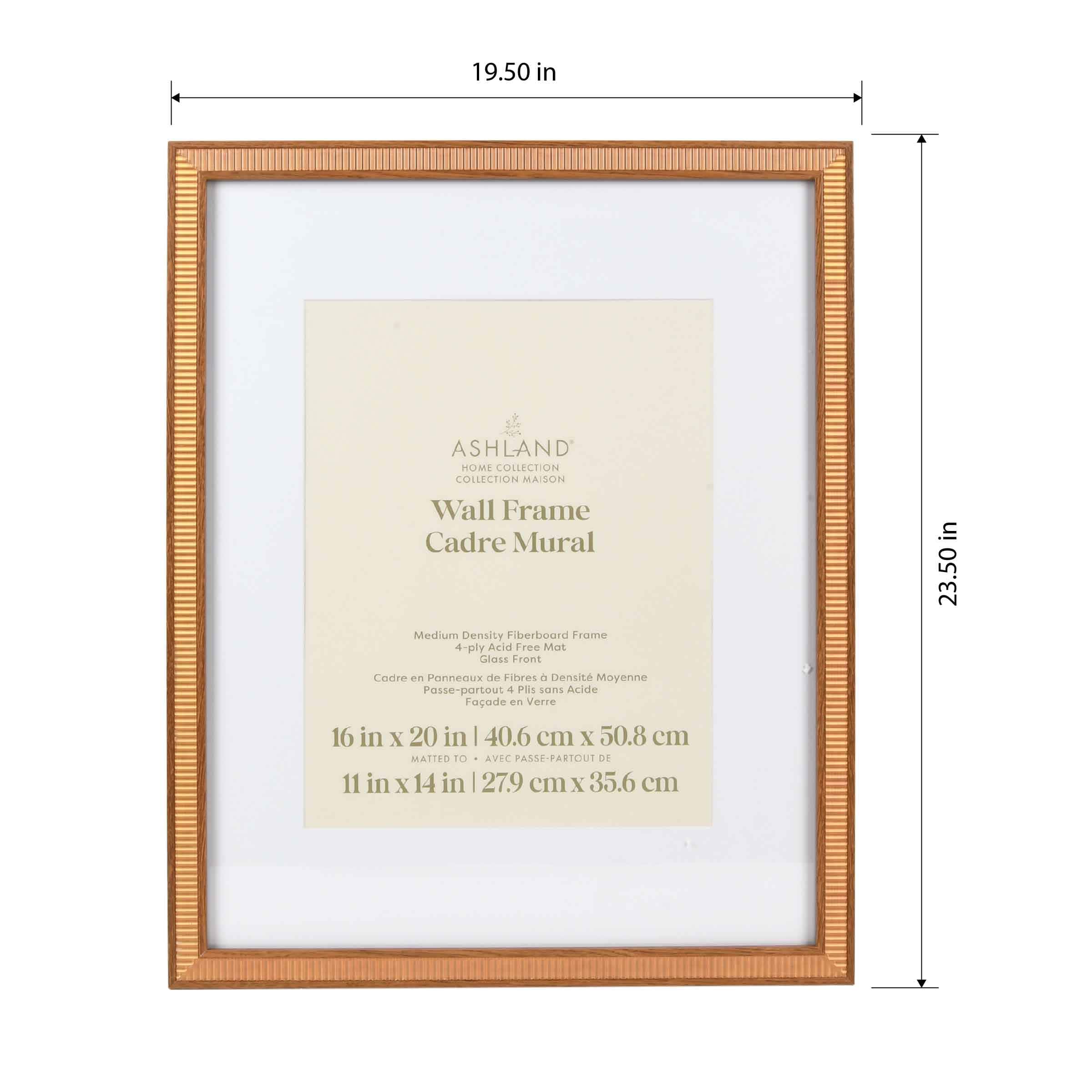 Home Amber & Light Brown Matted Wall Frame by Ashland®