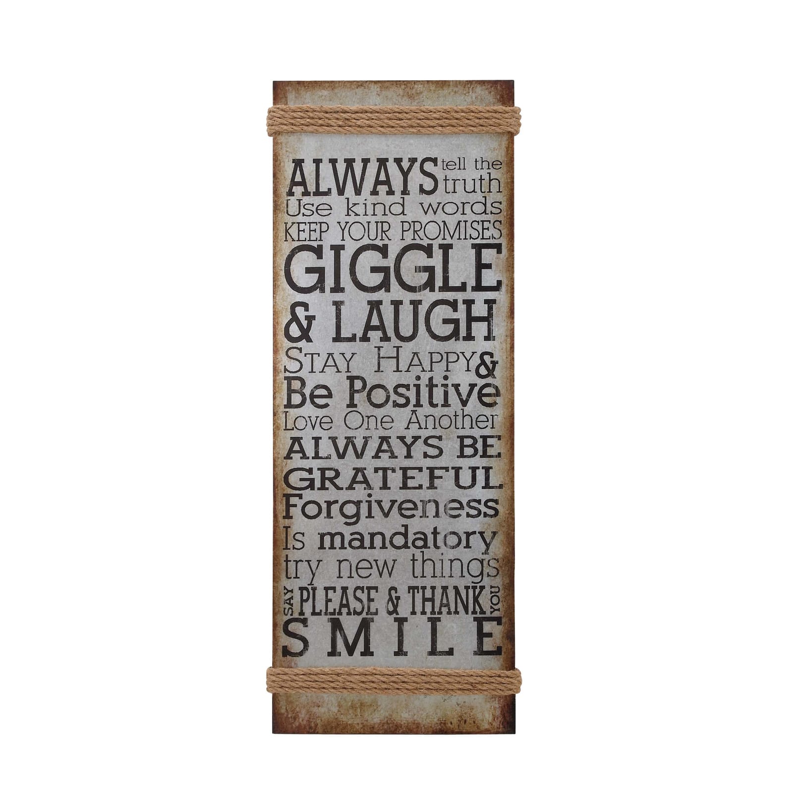 Multicolor Motivational Farmhouse Metal Sign