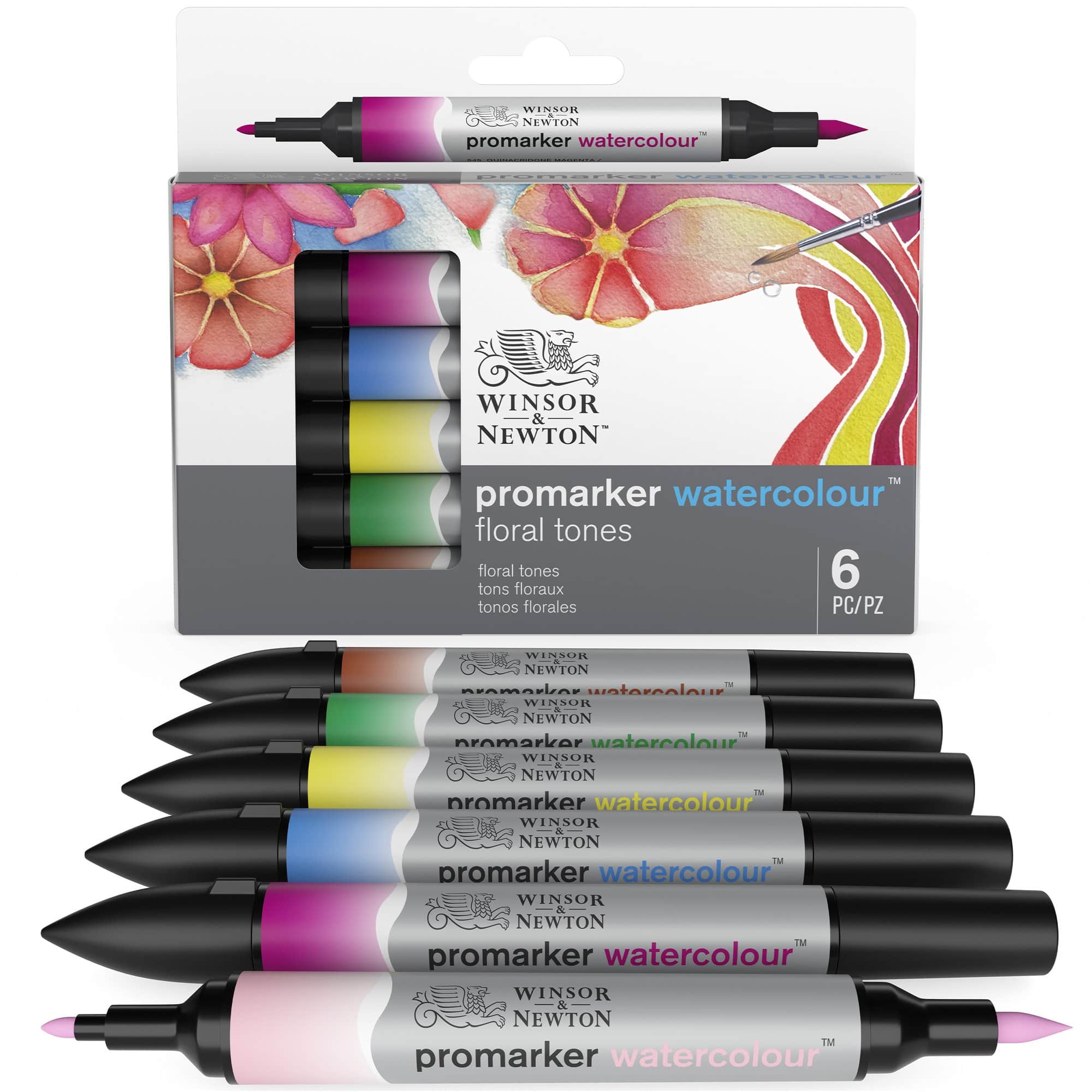 Winsor & Newton® ProMarker Watercolour™ Floral Tones Marker Set