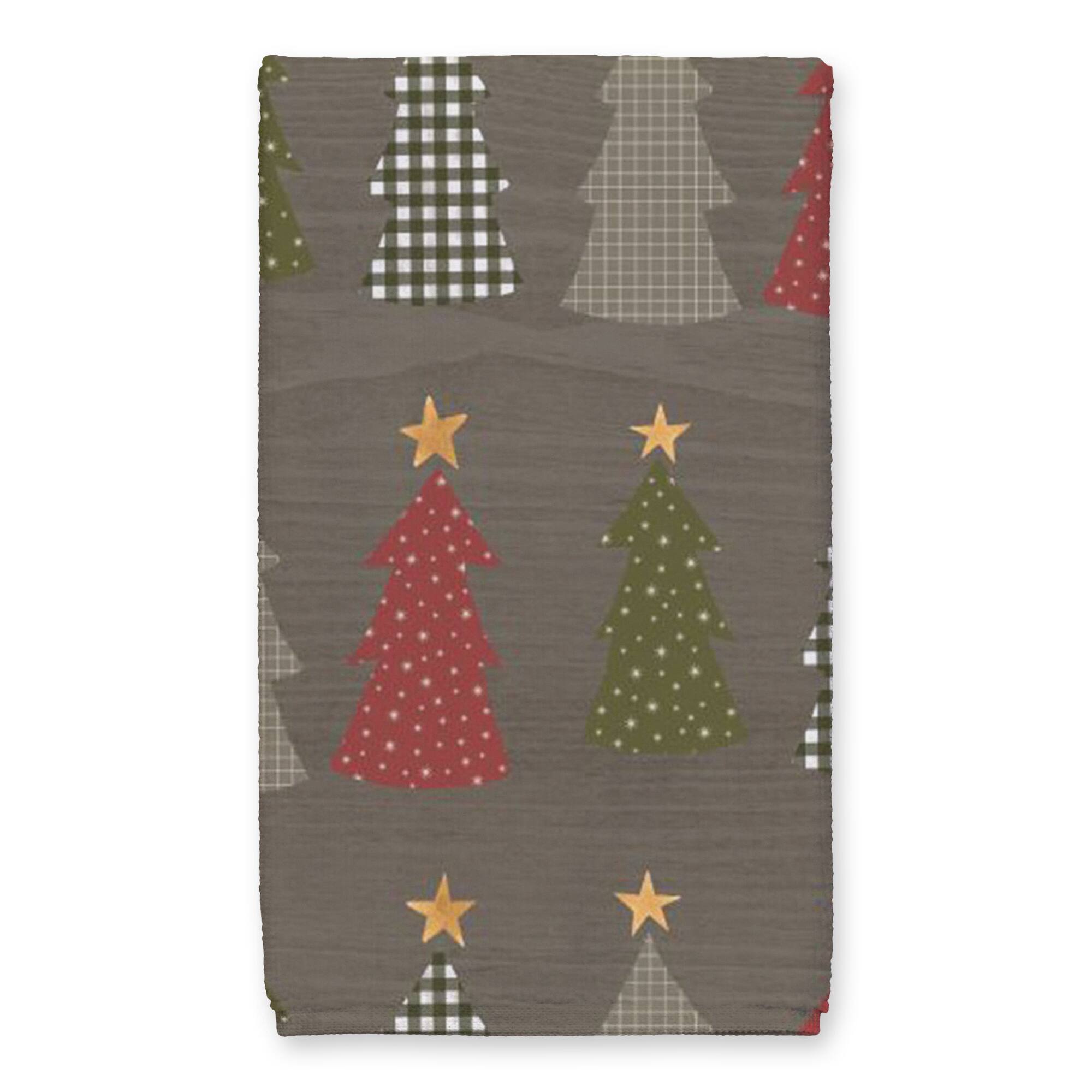 Sweater Weather Tree Pattern Tea Towel Set
