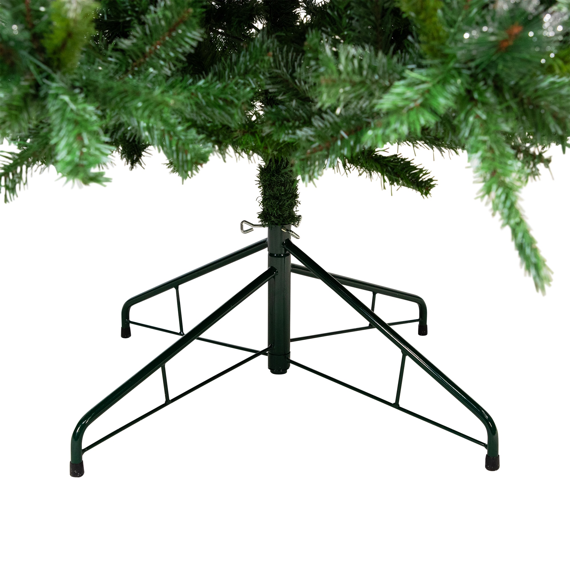 10ft. Unlit Two-Tone Buckeye Glittered Pine Artificial Christmas Tree