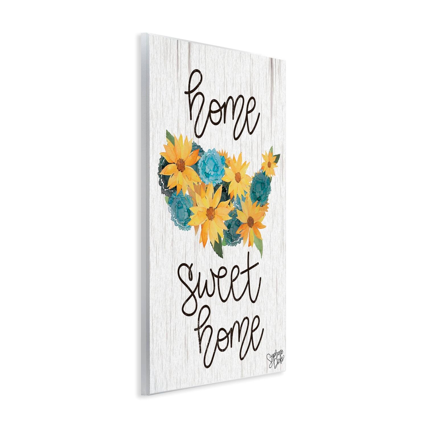 Stupell Industries Floral Americana Phrase Wall Plaque Art
