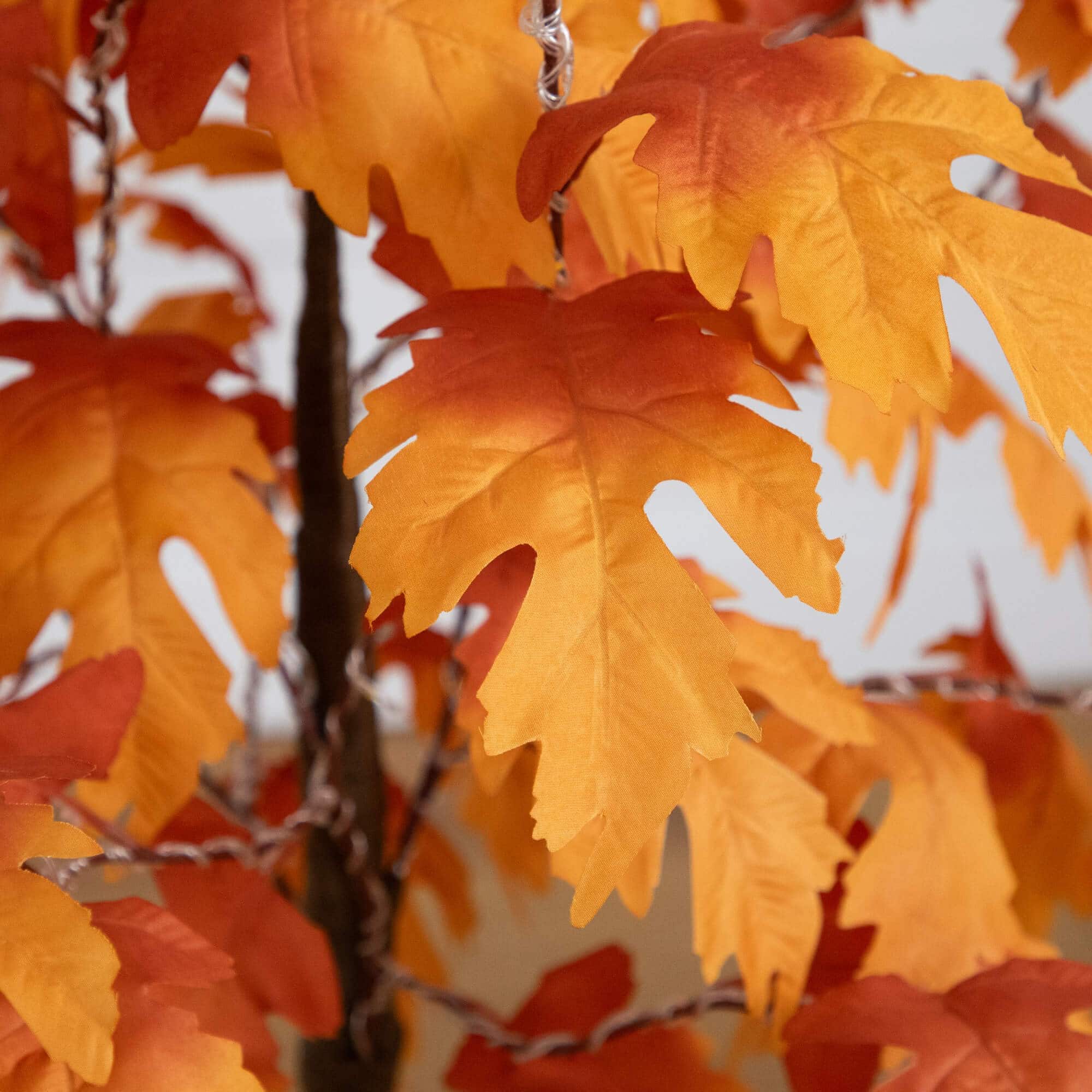 4ft. Pre-Lit Autumn Maple Artificial Fall Tree with 180 Warm White LED Lights