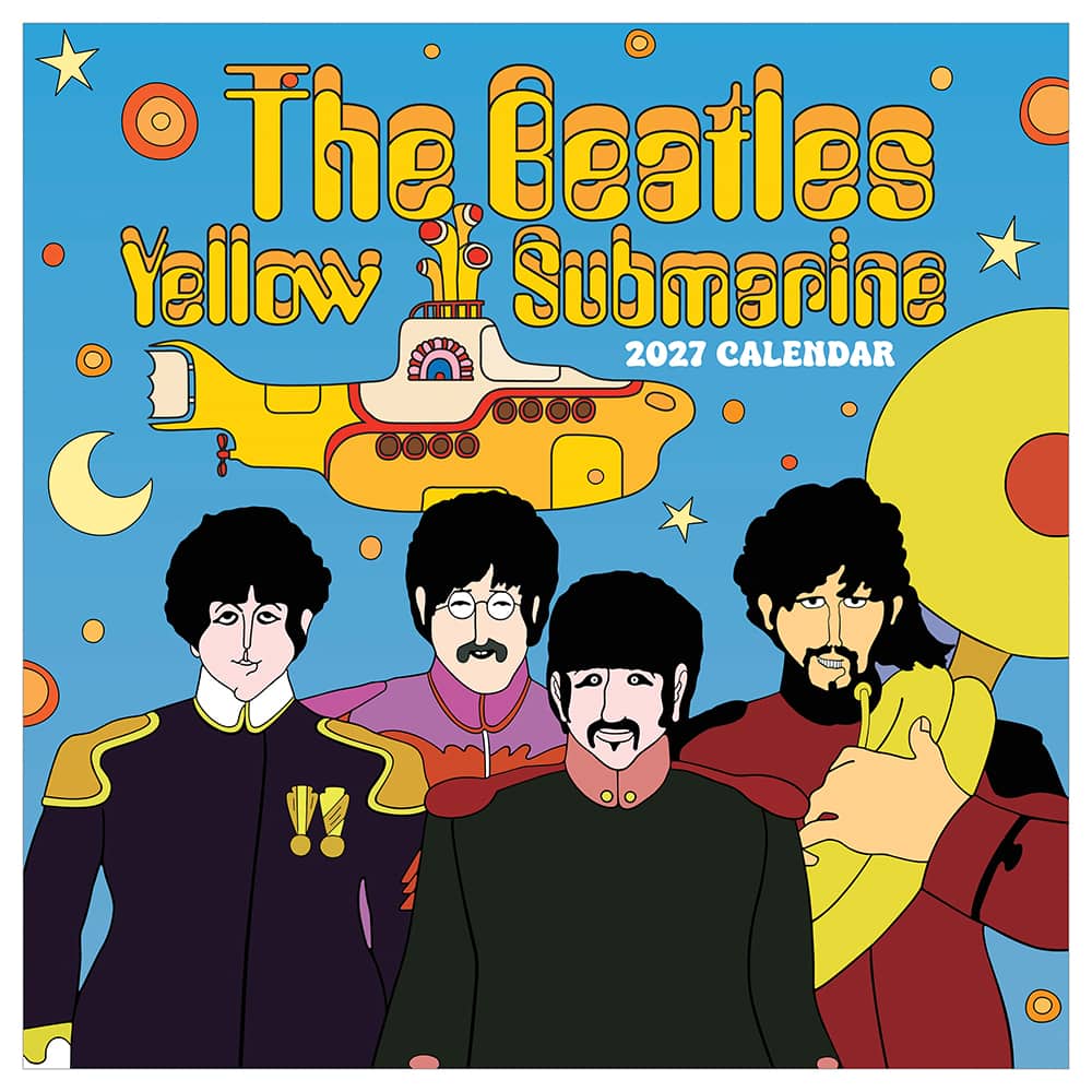 2027 The Beatles: Yellow Submarine Wall Calendar