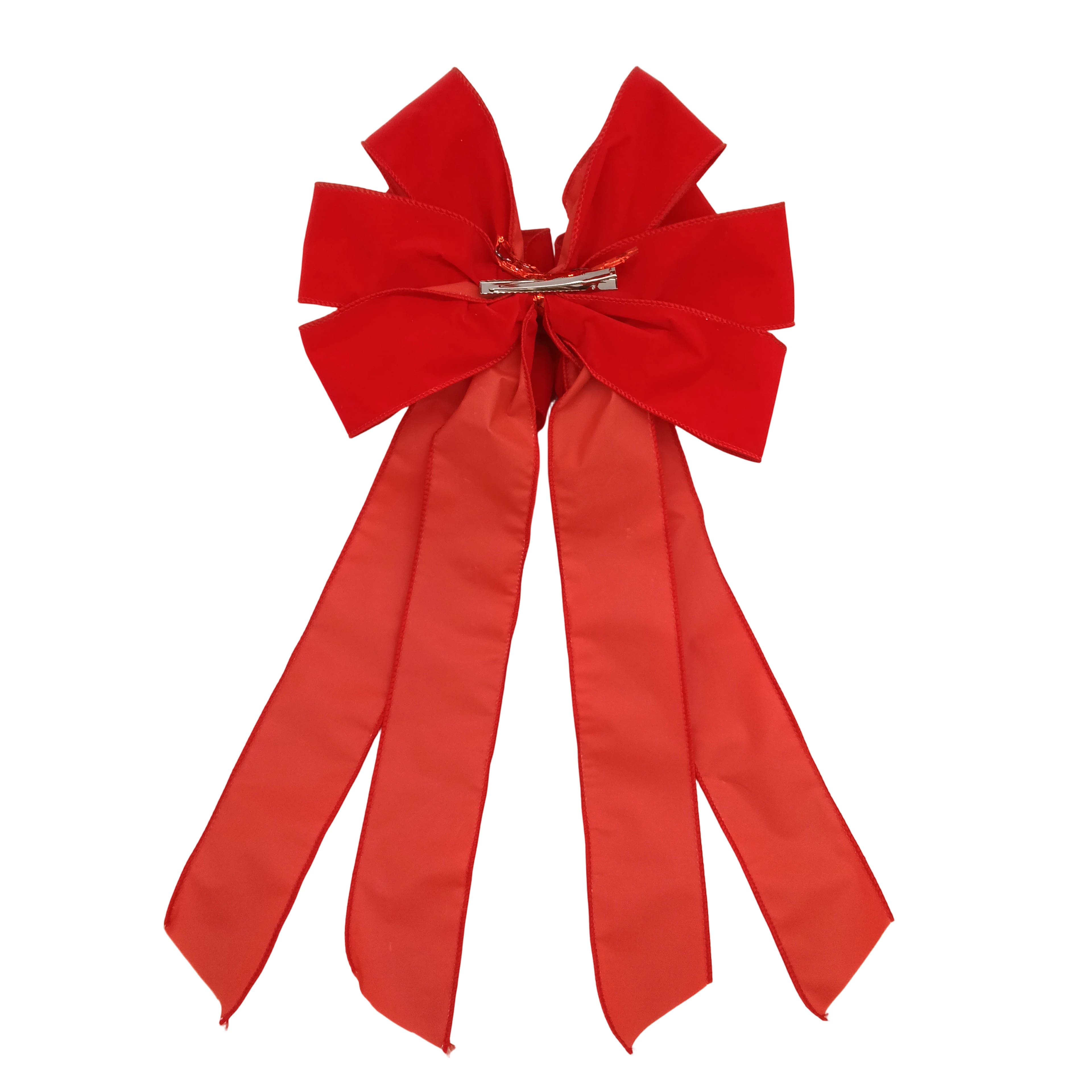 20" Classic Red Tree Topper Bow by Celebrate It®