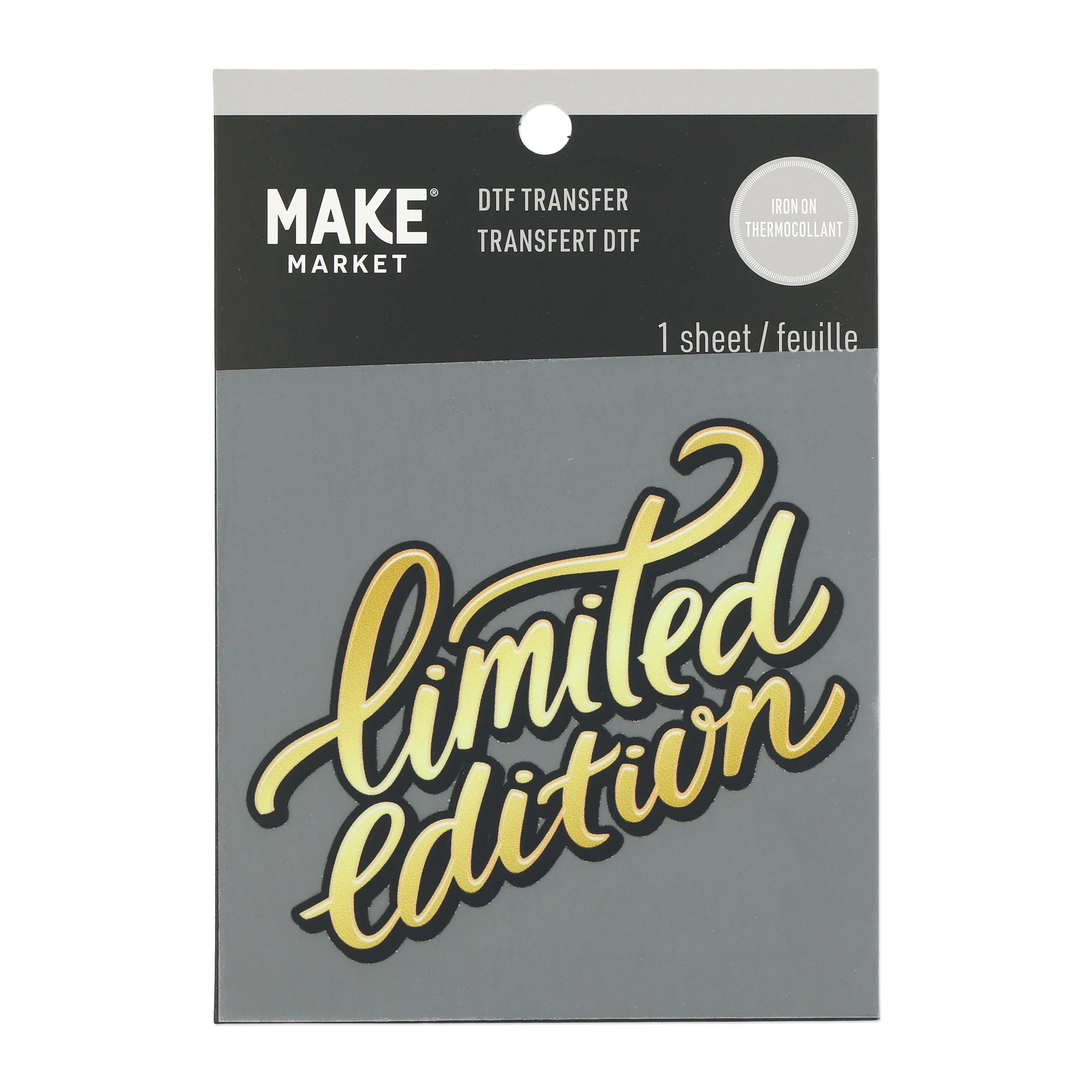 Limited Edition Direct to Film Transfer by Make Market®