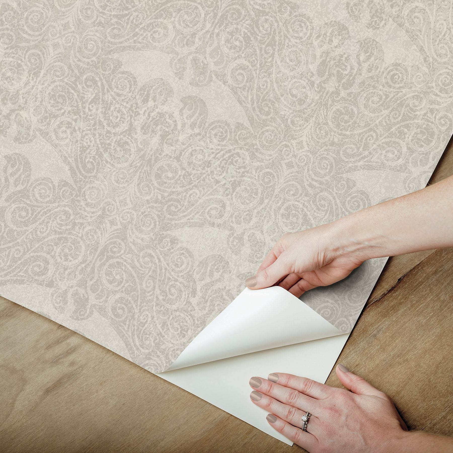 RoomMates Cream House Of The Dragon Peel & Stick Wallpaper