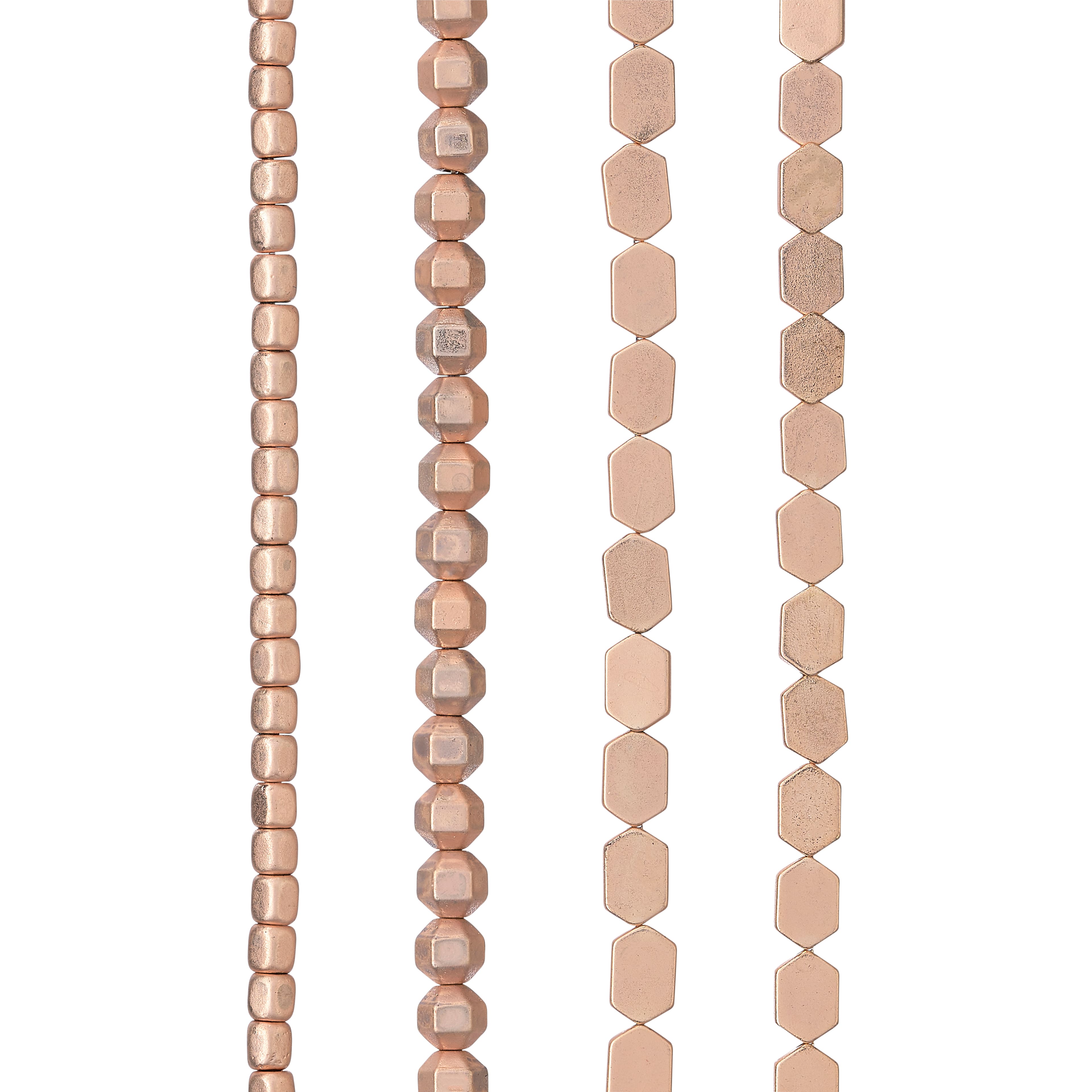 Matte Rose Gold Hematite Mix Beads by Bead Landing™
